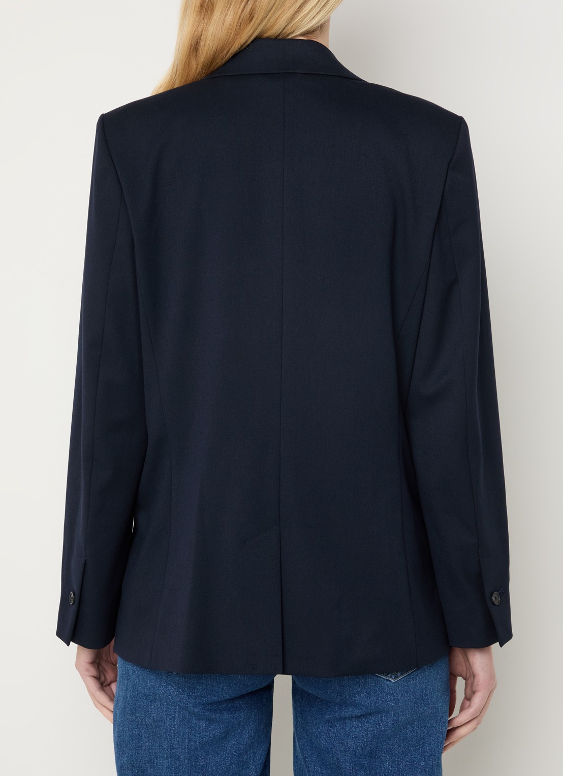 Ninepine Blazer met klepzakken en stretch - achterkant 2 donkerblauw