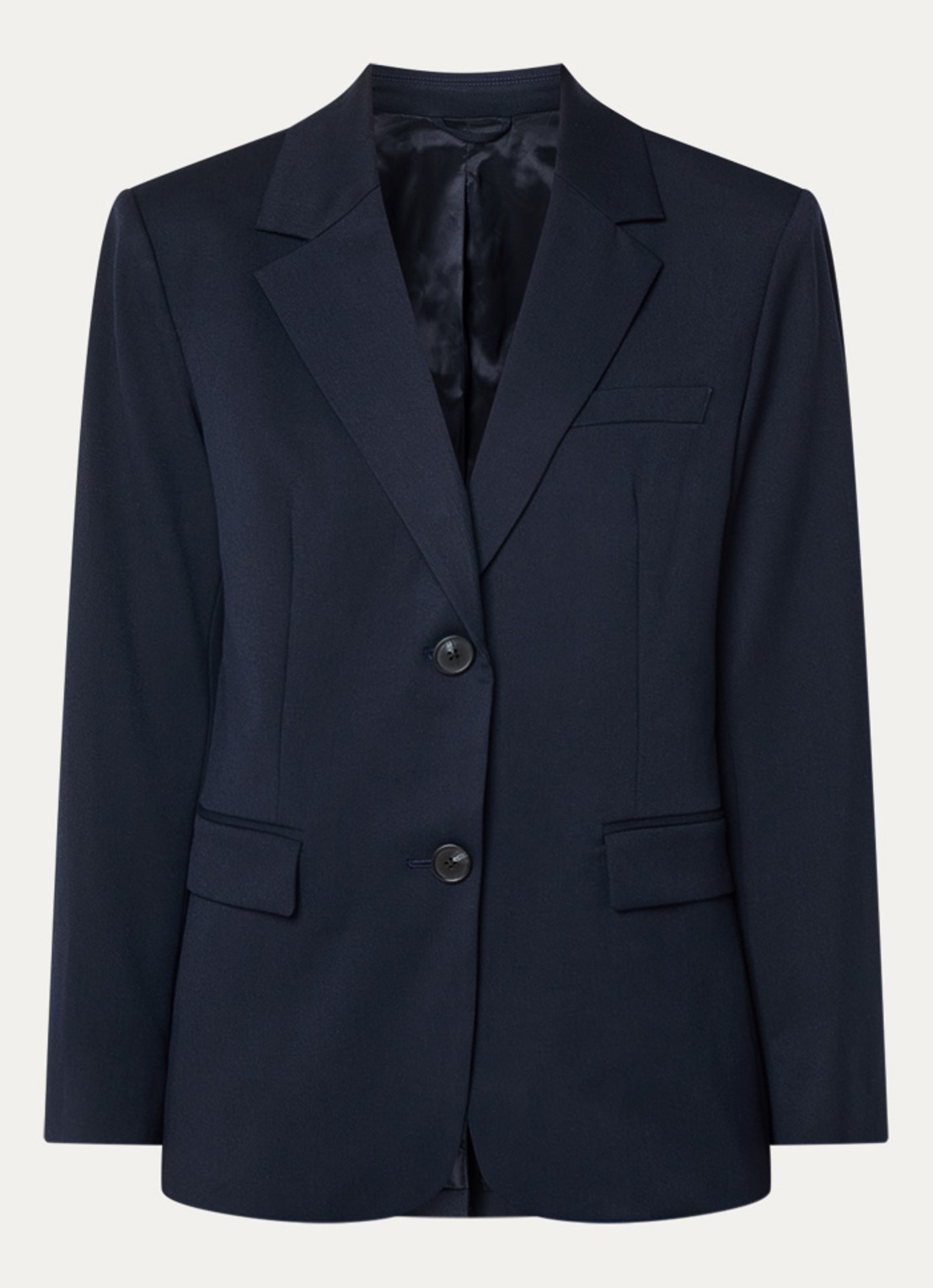 Ninepine Blazer met klepzakken en stretch - voorkant 3 donkerblauw