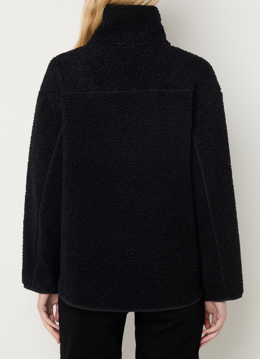 Ninepine Jack van fleece met ritszakken - achterkant 3 zwart