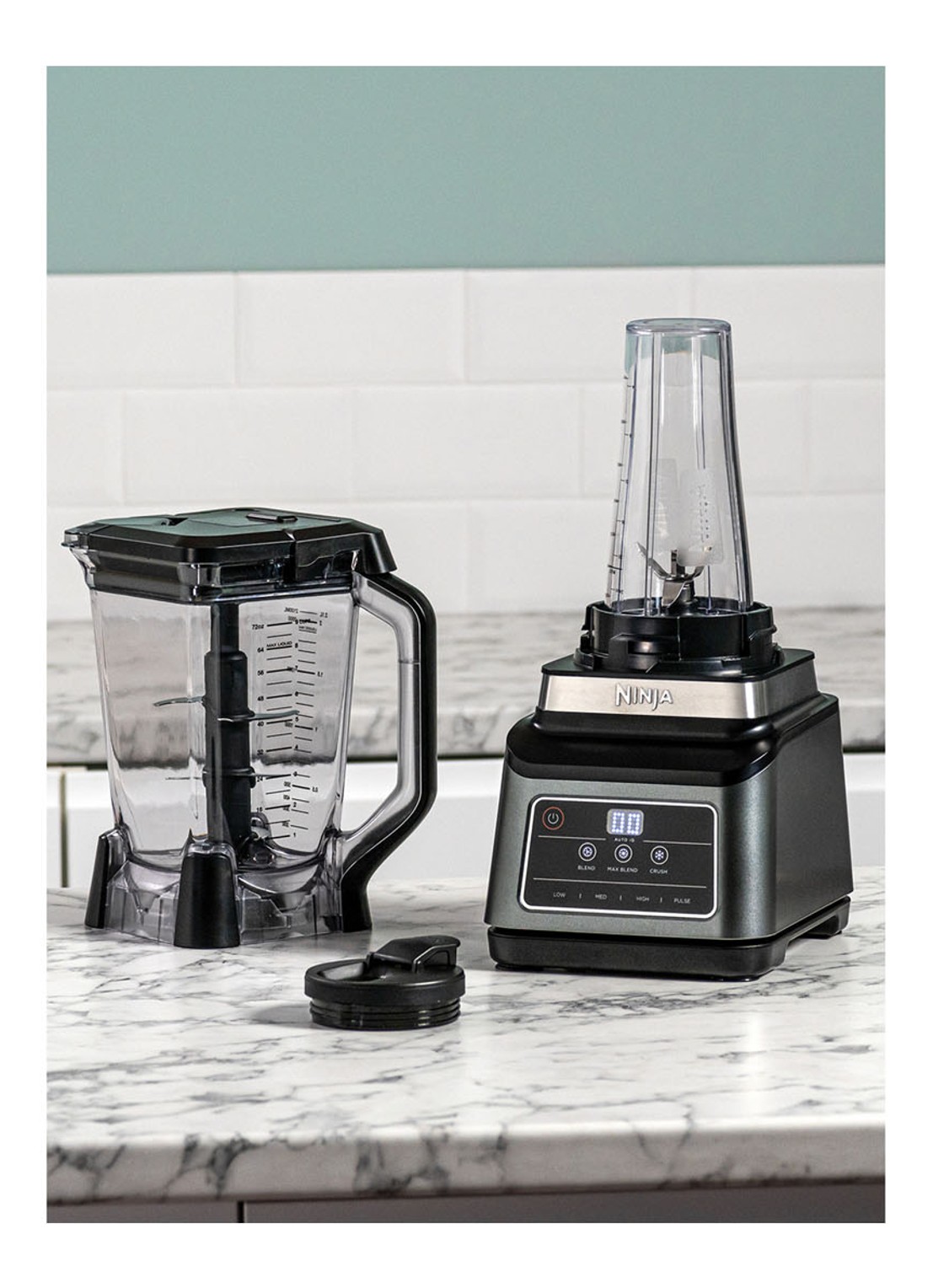 Ninja 2-in-1 blender 2,1 liter BN750EU  - detail 2 zilver