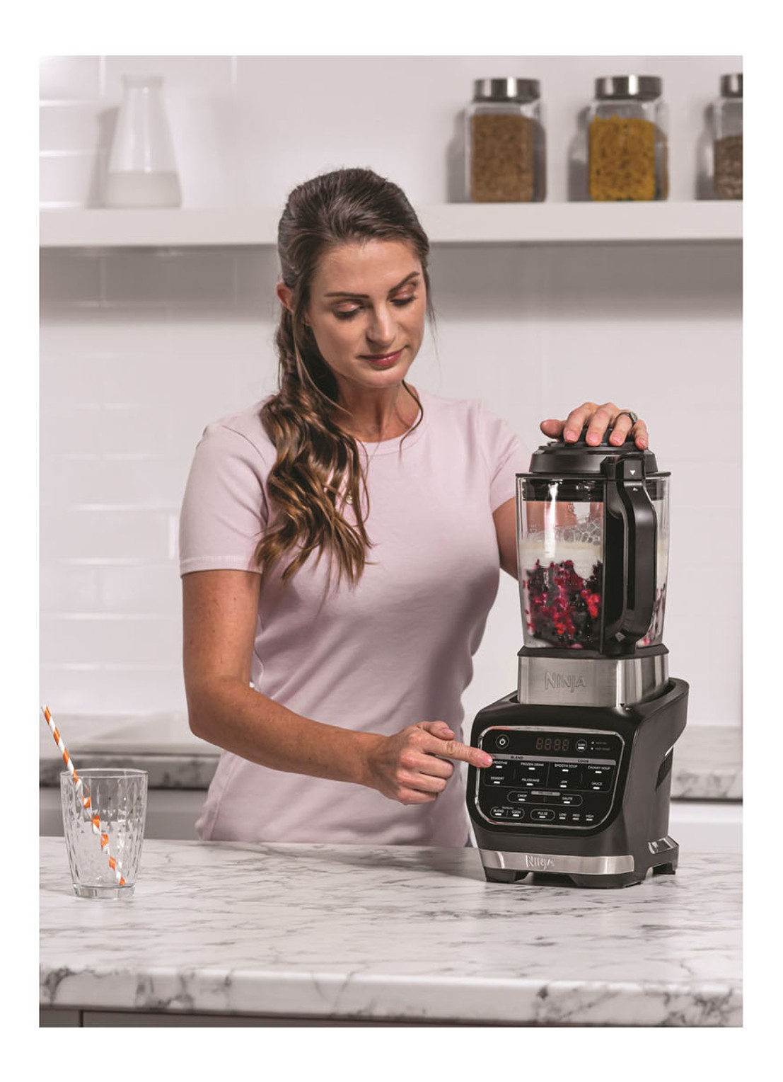 Ninja 2-in-1 soepmaker en blender HB150EU - detail 2 zilver