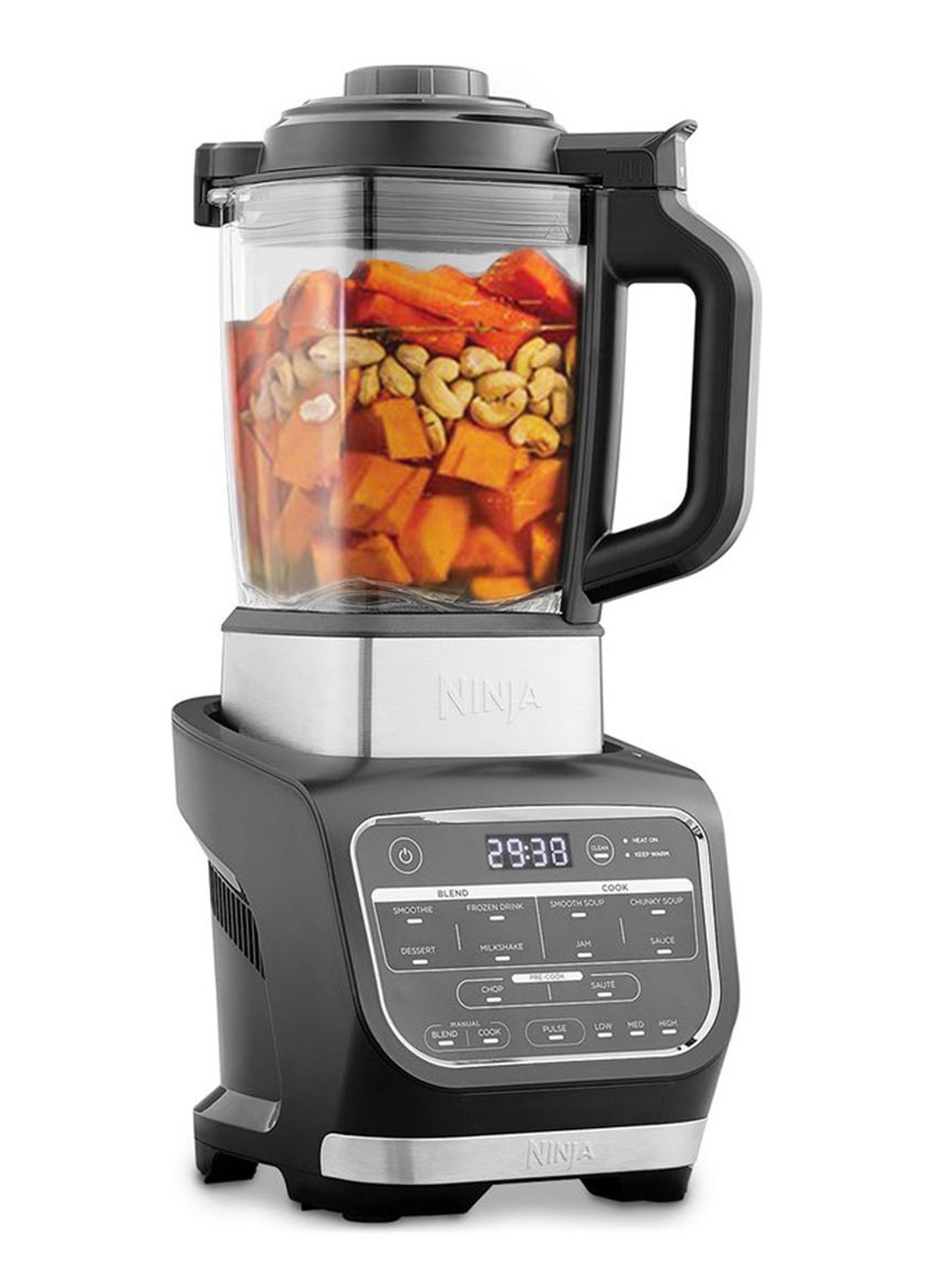 Ninja 2-in-1 soepmaker en blender HB150EU - voorkant 5 zilver