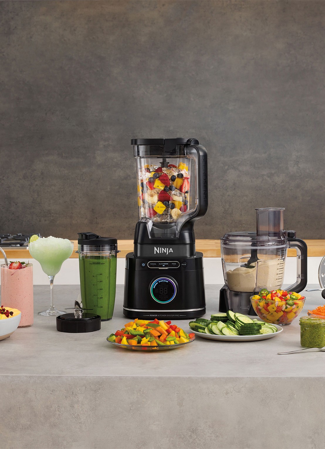 Ninja Blender and Kitchen Robot TB401EU - voorkant 6 zwart