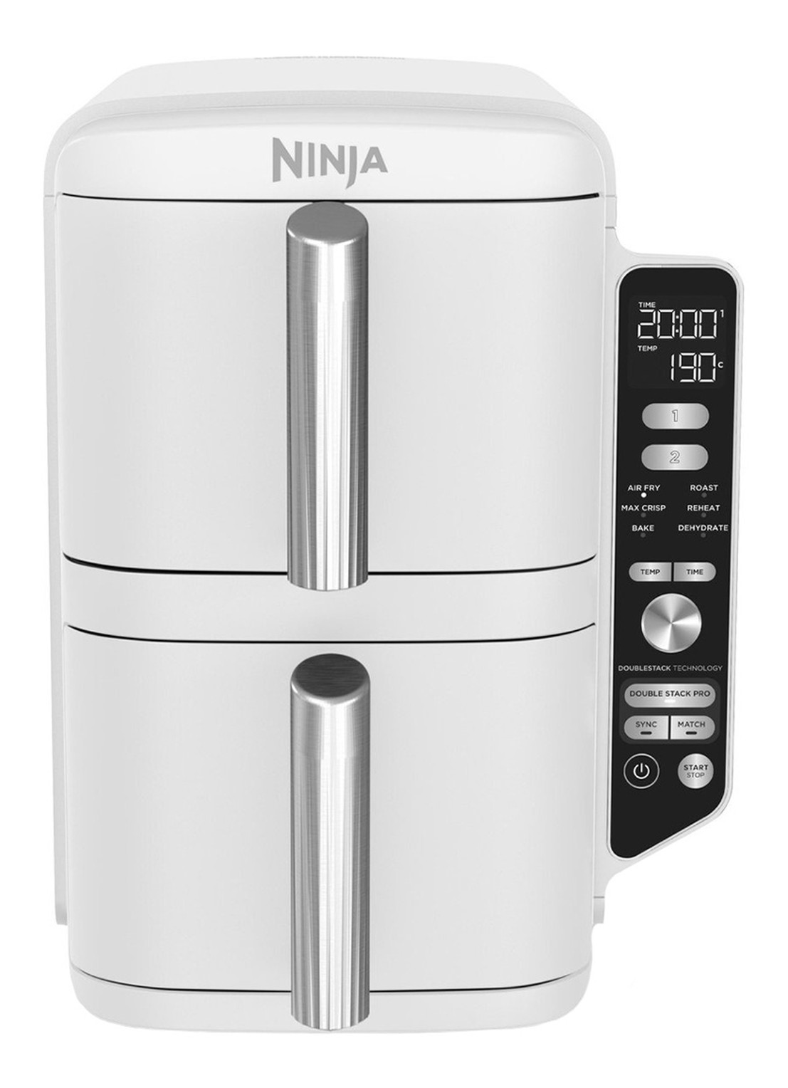 Ninja Double Stack XL airfryer 9,5 liter SL400EUWH - detail 3 wit