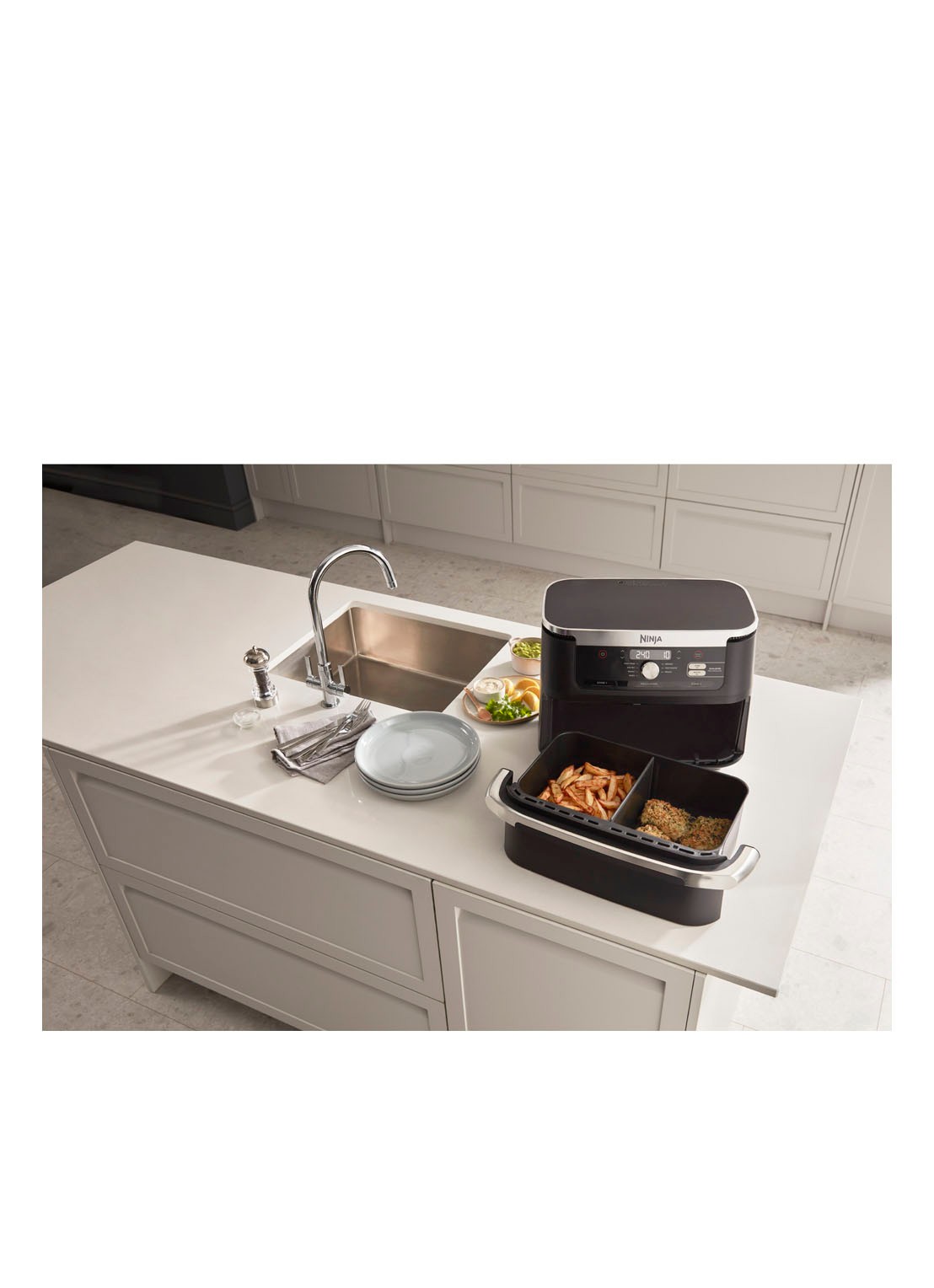 Ninja Flexdrawer dubbele airfryer AF500EU  - detail 4 zwart