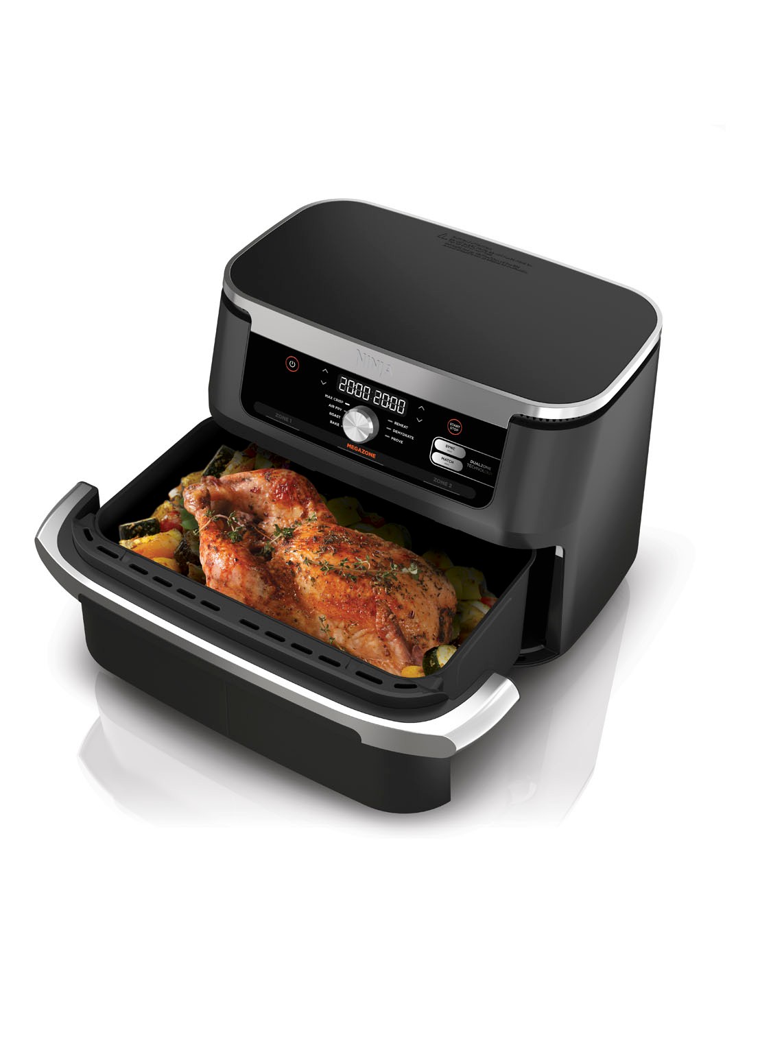 Ninja Flexdrawer dubbele airfryer AF500EU  - voorkant 2 zwart