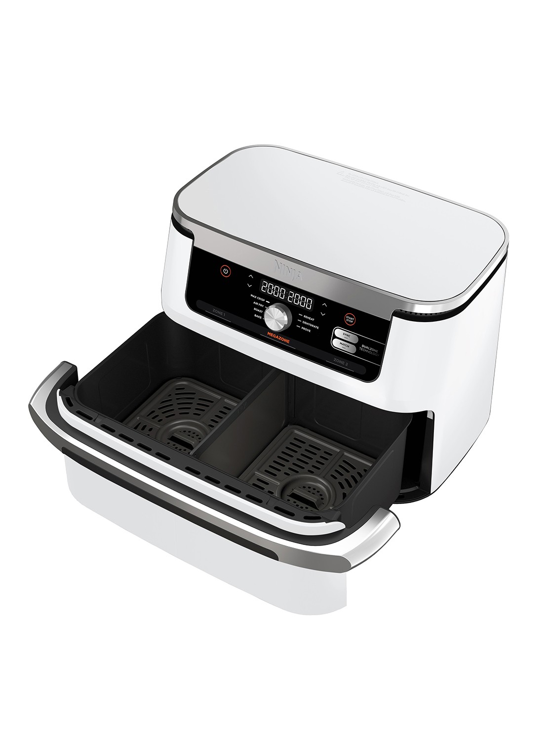 Ninja Foodi Flexdrawer Double airfryer 10,4 liter AF500EUWH - detail 3 wit