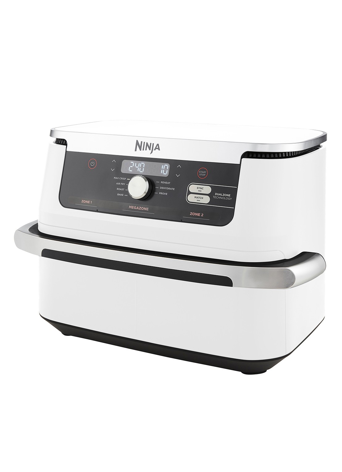 Ninja Foodi Flexdrawer Double airfryer 10,4 liter AF500EUWH - detail 5 wit