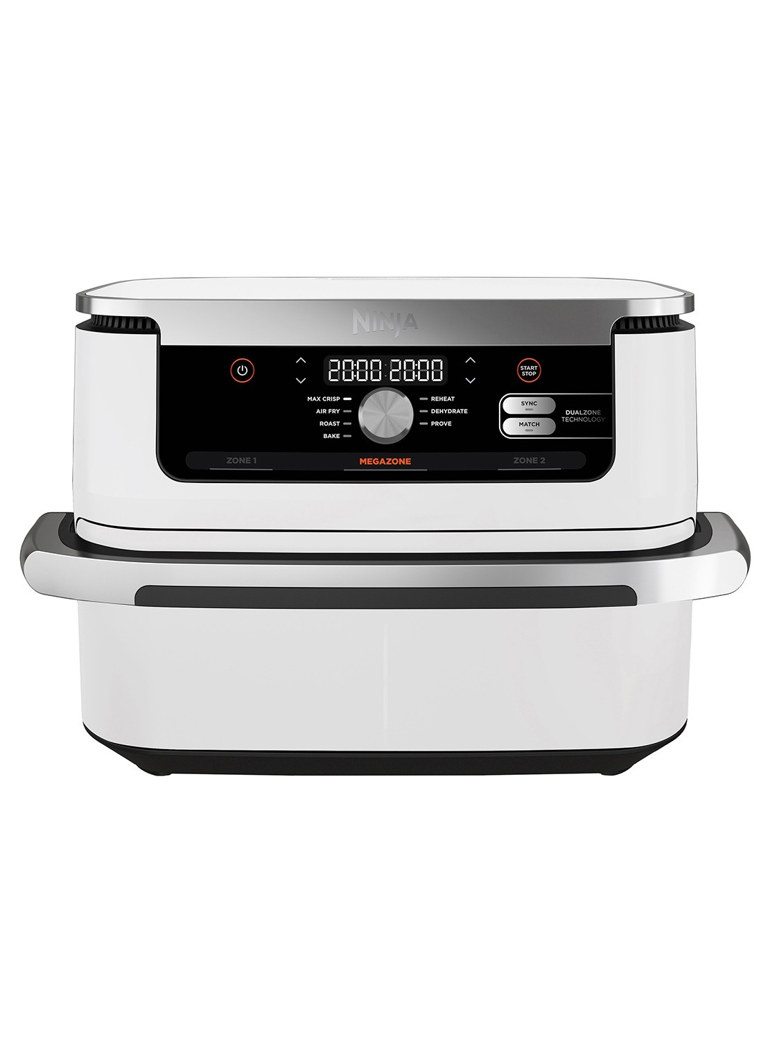 Ninja Foodi Flexdrawer Double airfryer 10,4 liter AF500EUWH - voorkant wit
