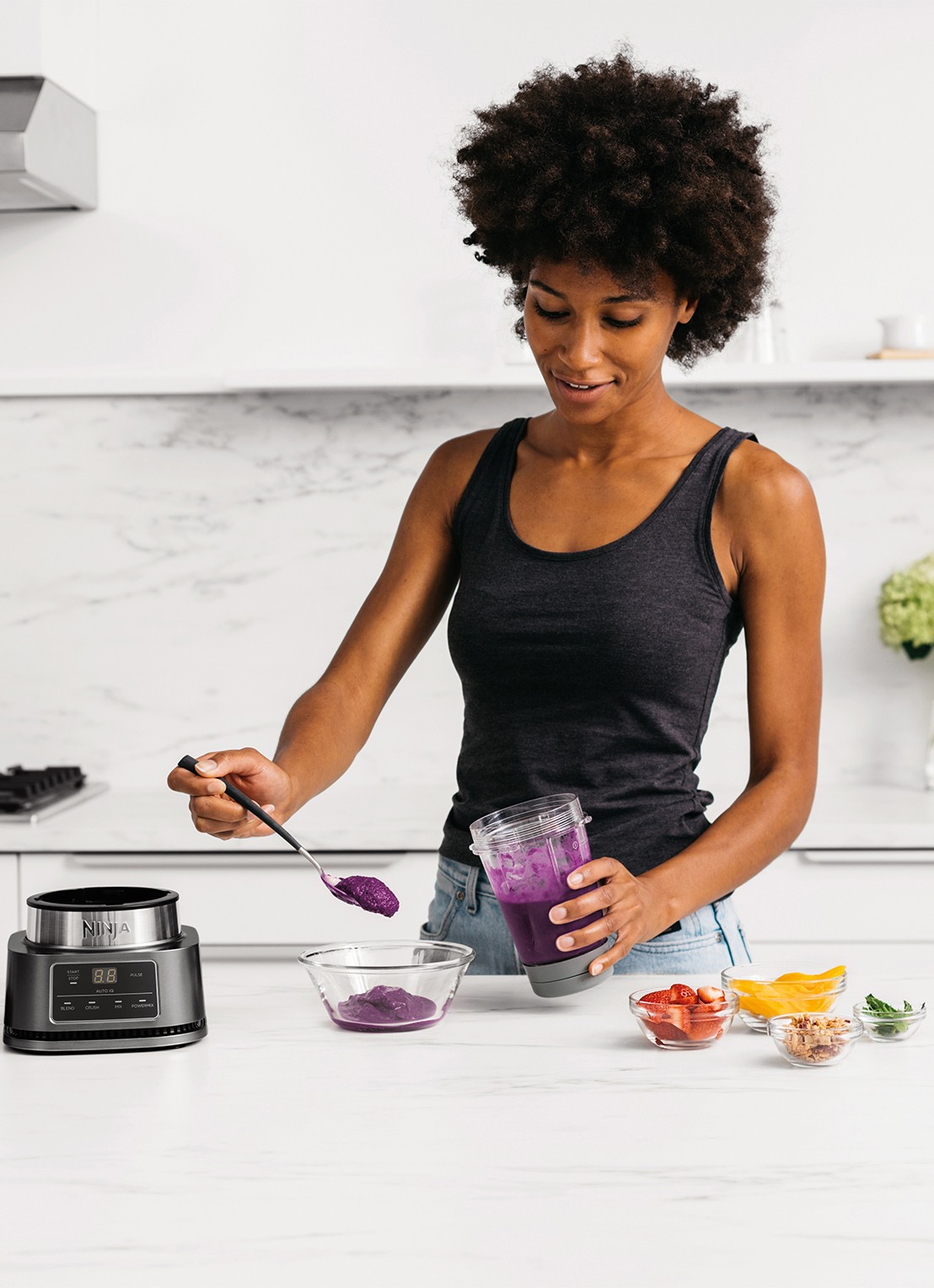 Ninja Foodi Power Nurti blender 2-in-1 CB100EU - detail 3 zilver