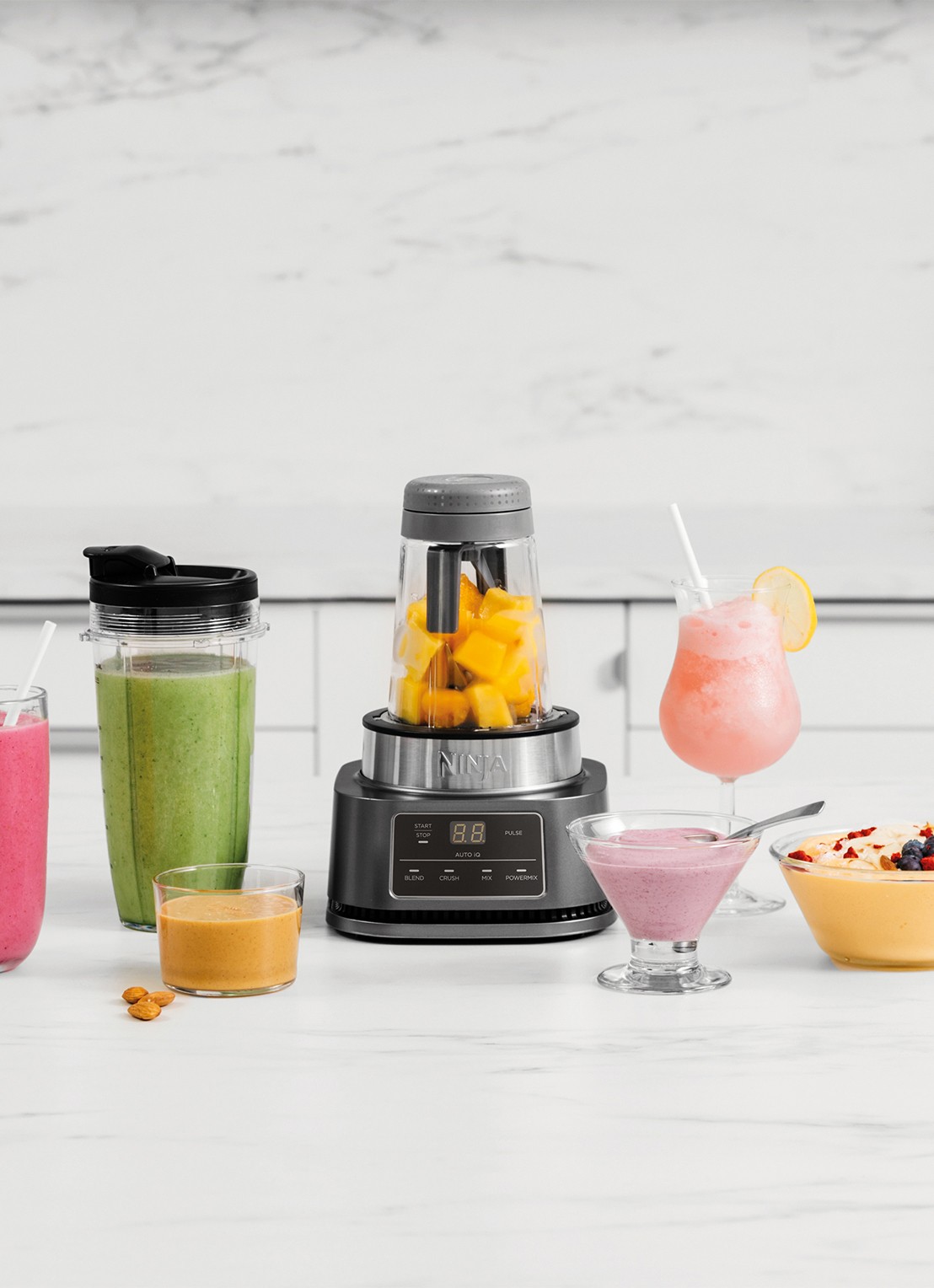 Ninja Foodi Power Nurti blender 2-in-1 CB100EU - voorkant 2 zilver