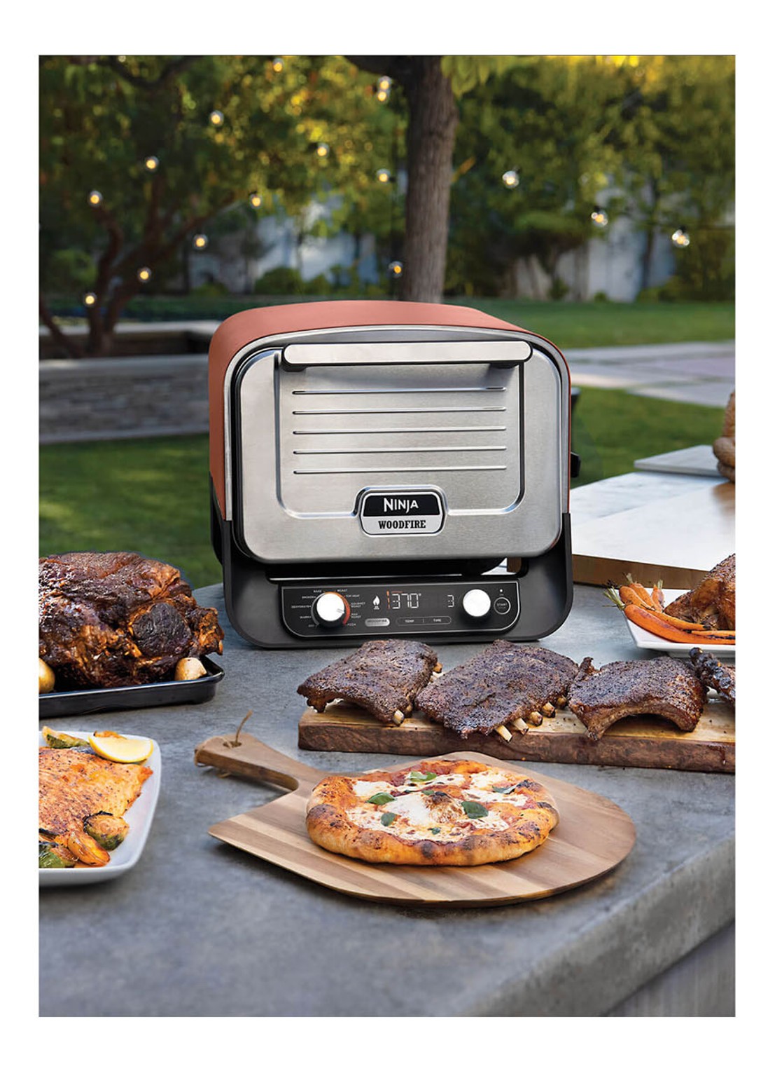 Ninja Woodfire pizza oven OO101EU - detail 4 zwart