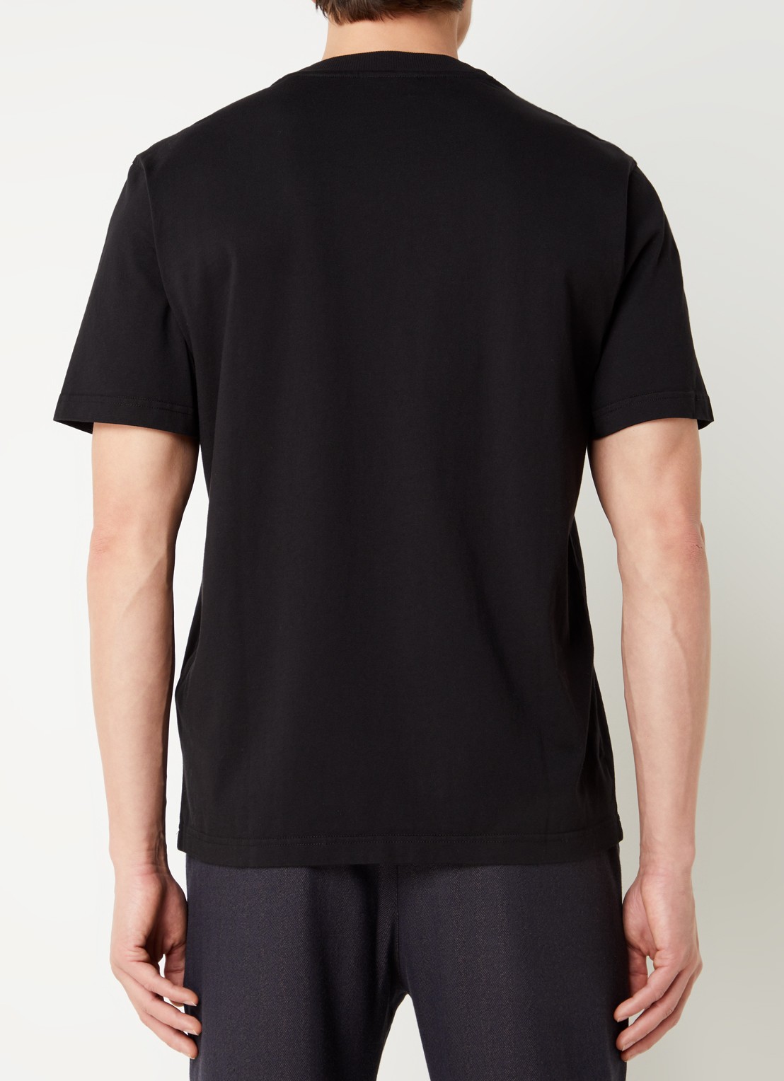 NN.07 Adam T-shirt met logo - achterkant 2 zwart
