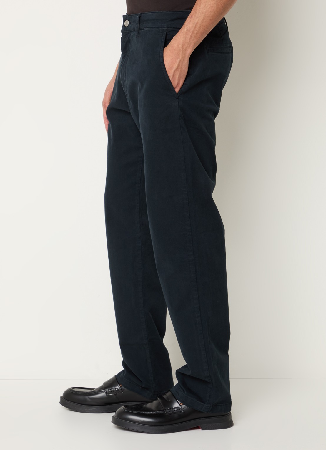 NN.07 Aden straight fit chino met steekzakken - detail 5 donkerblauw