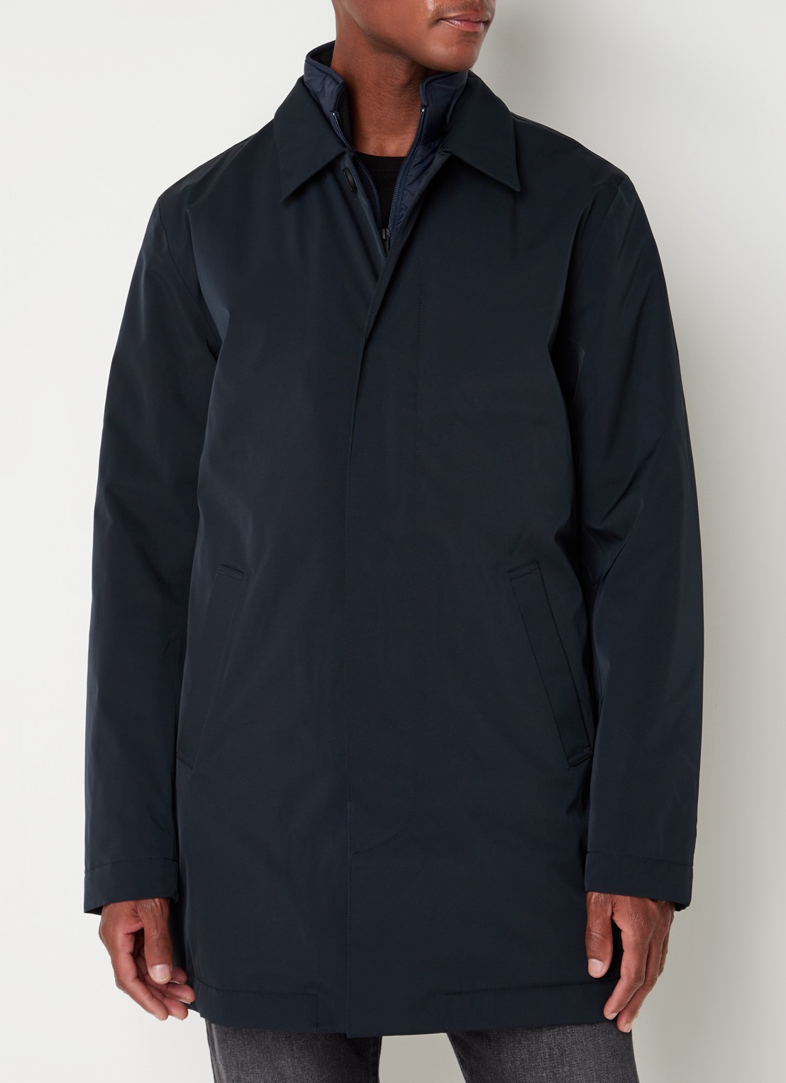 NN.07 Blake 8240 waterafstotende parka met steekzakken - detail 5 donkerblauw