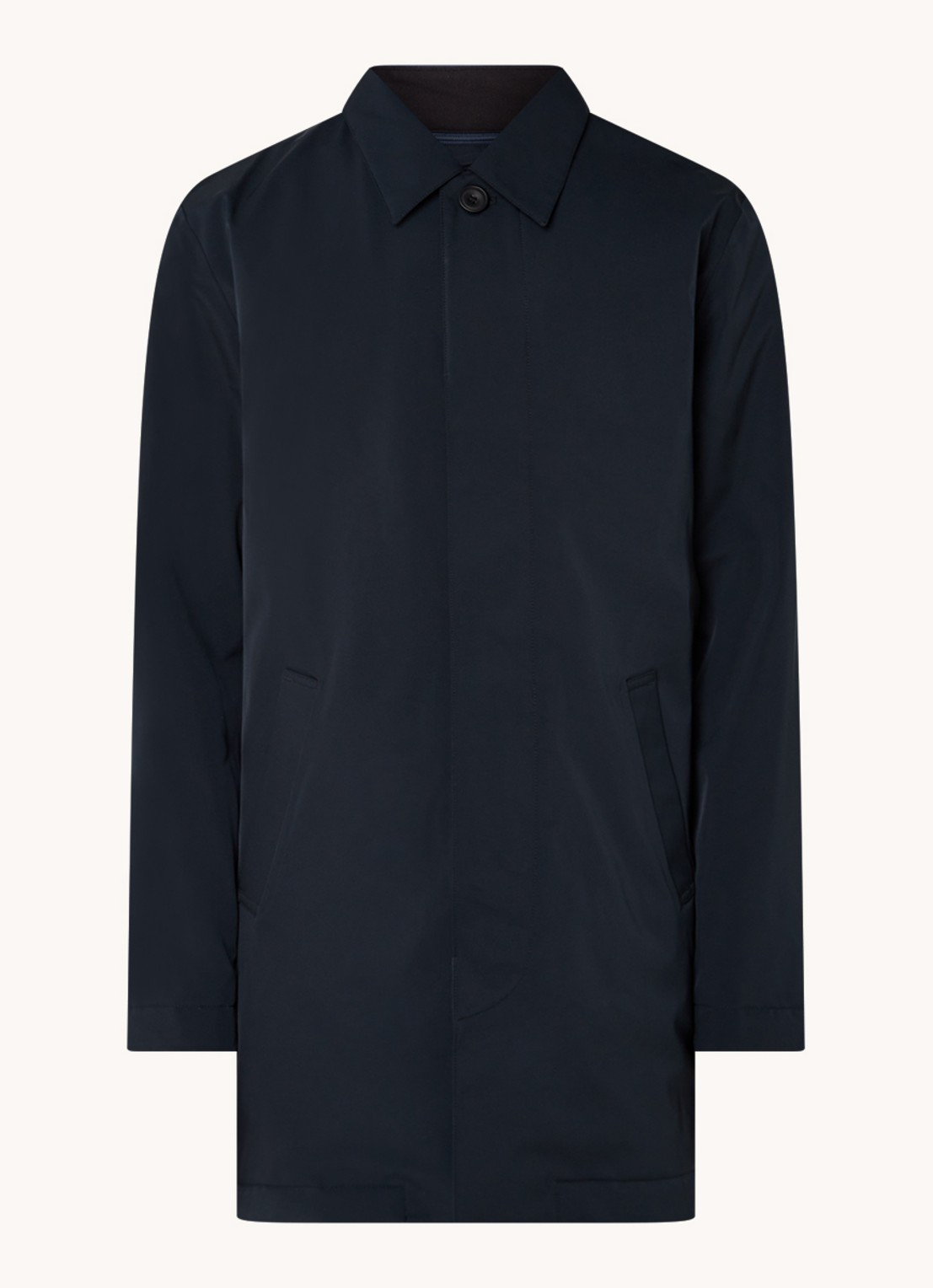 NN.07 Blake 8240 waterafstotende parka met steekzakken - voorkant 2 donkerblauw
