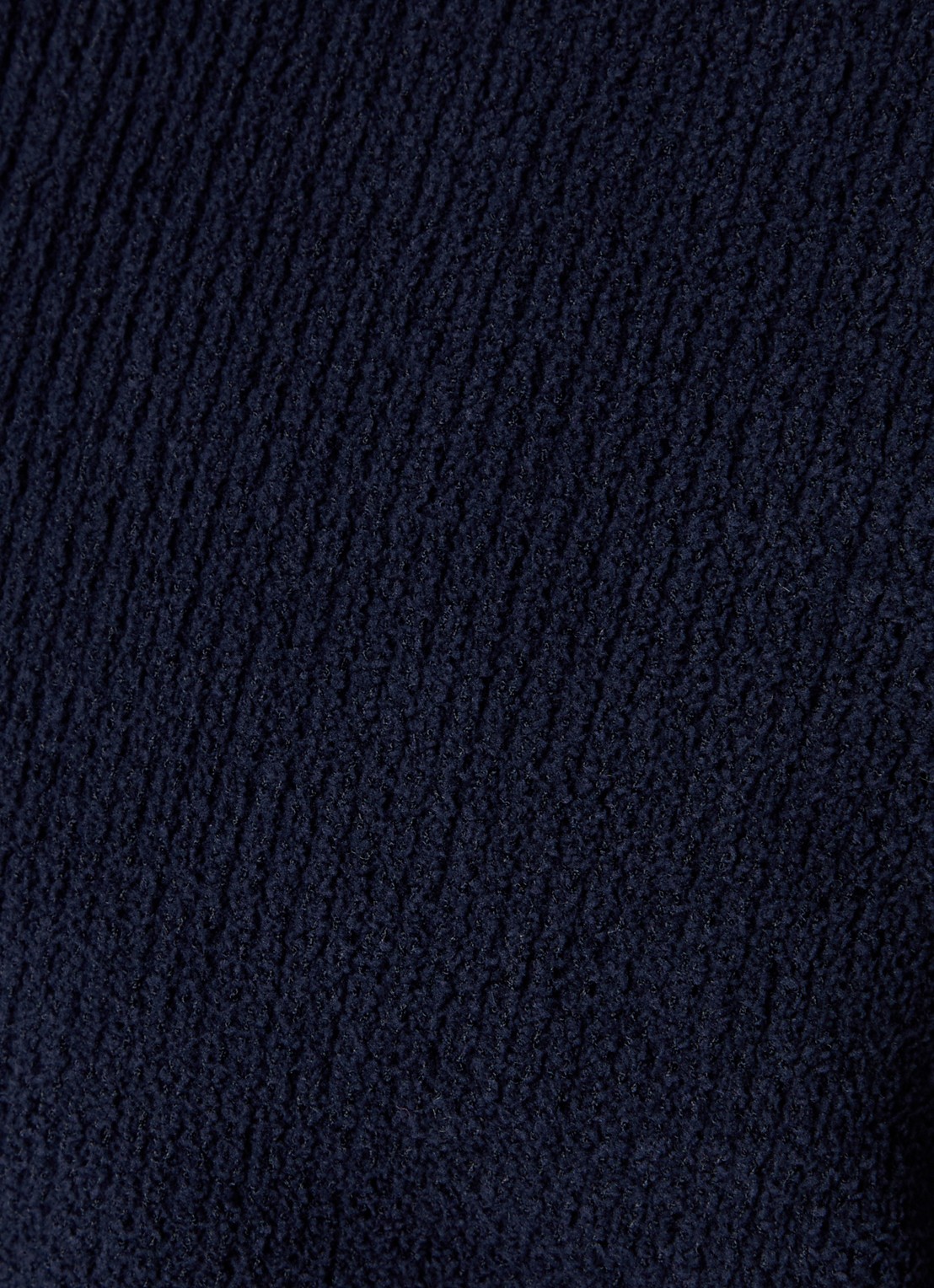 NN.07 Danny ribgebreid vest met opstaande kraag - detail 4 indigo