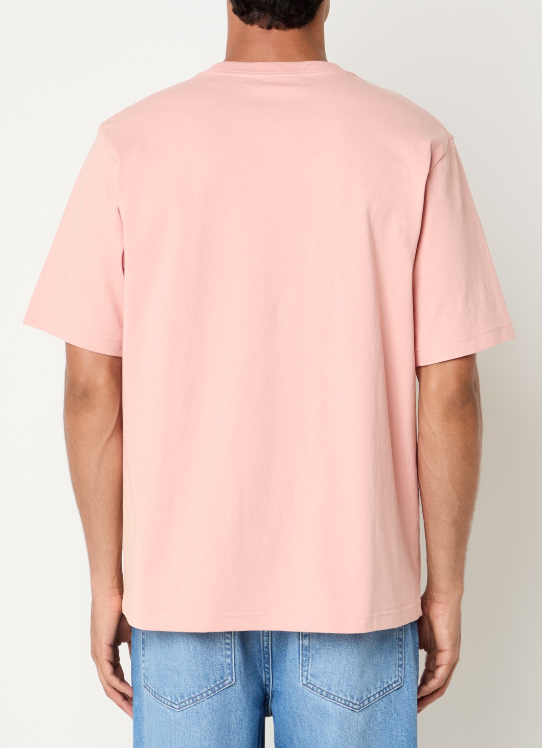 NN.07 Jett T-shirt met borduring - achterkant abrikoos