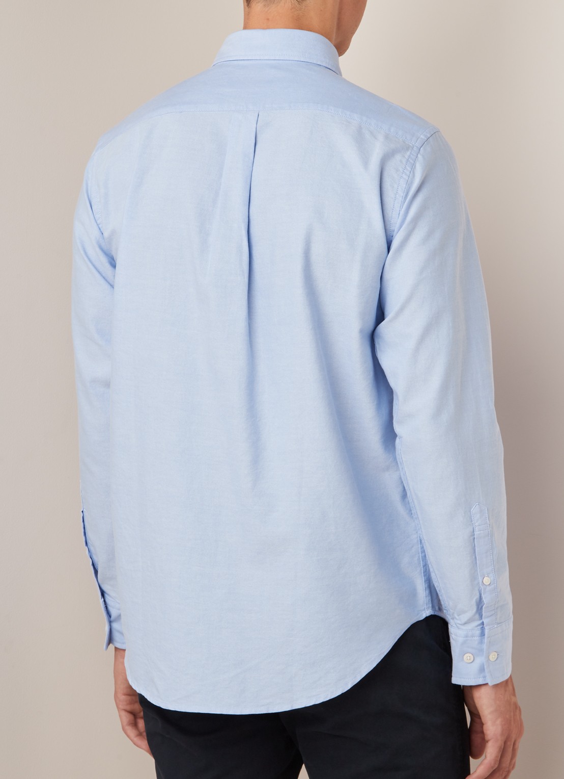 NN.07 Levon regular fit button down-overhemd - achterkant lichtblauw