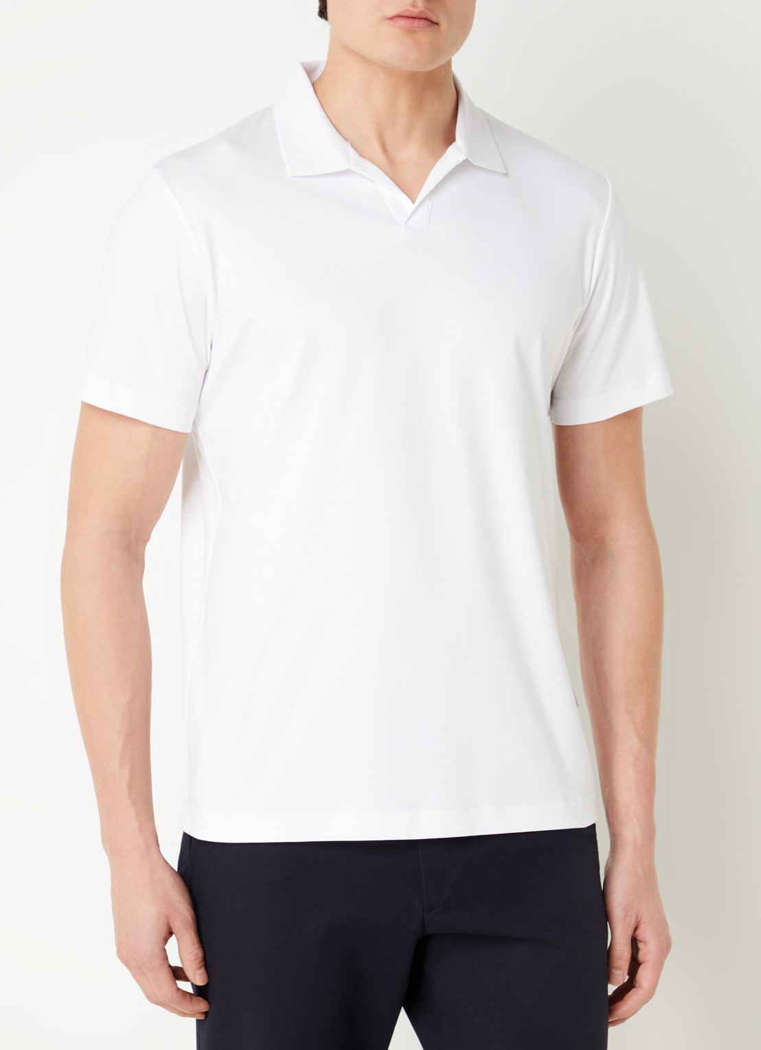 NN.07 Paul regular fit polo van  katoen - detail 3 wit