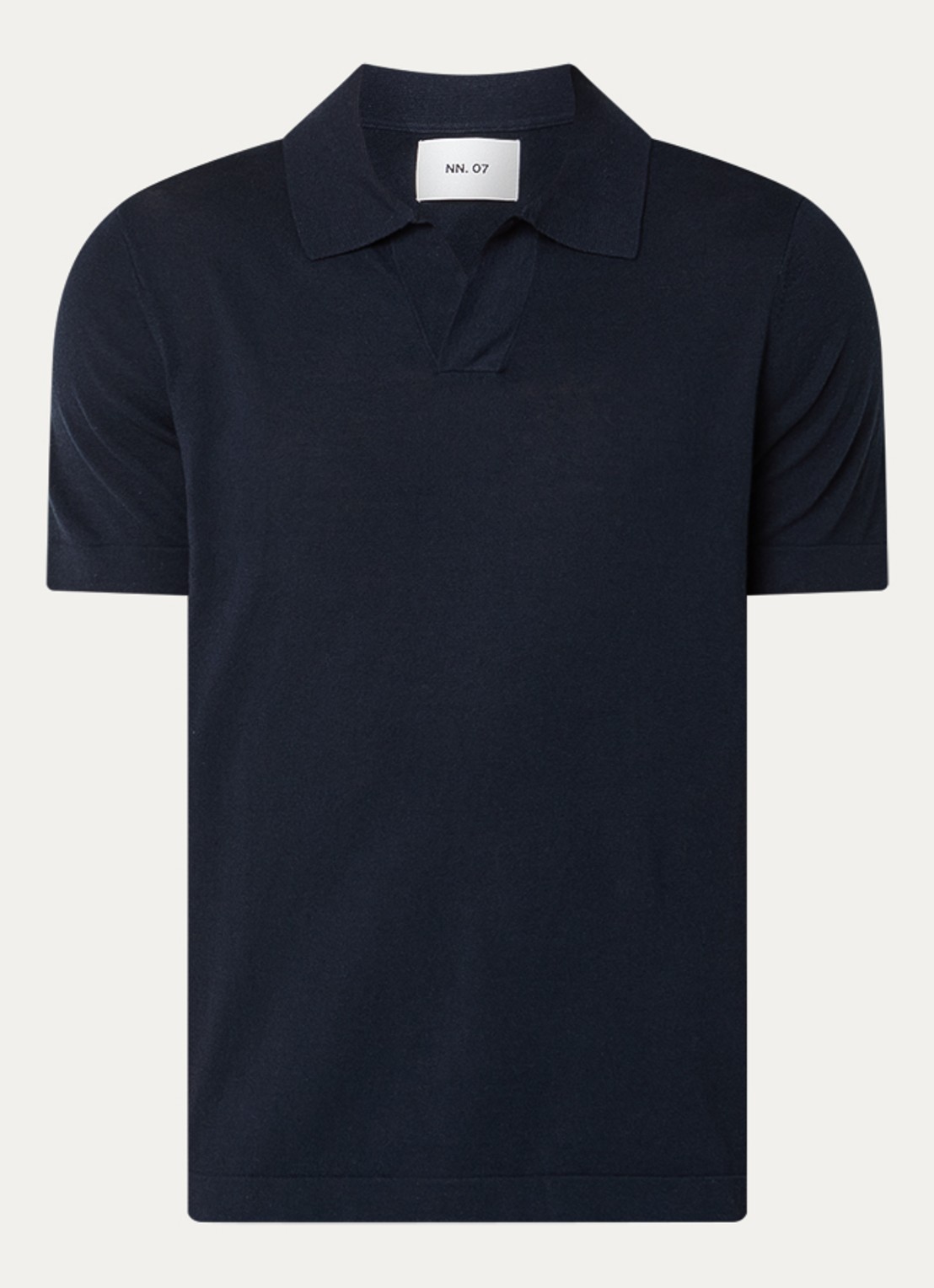 NN.07 Ryan regular fit polo met stretch - voorkant donkerblauw