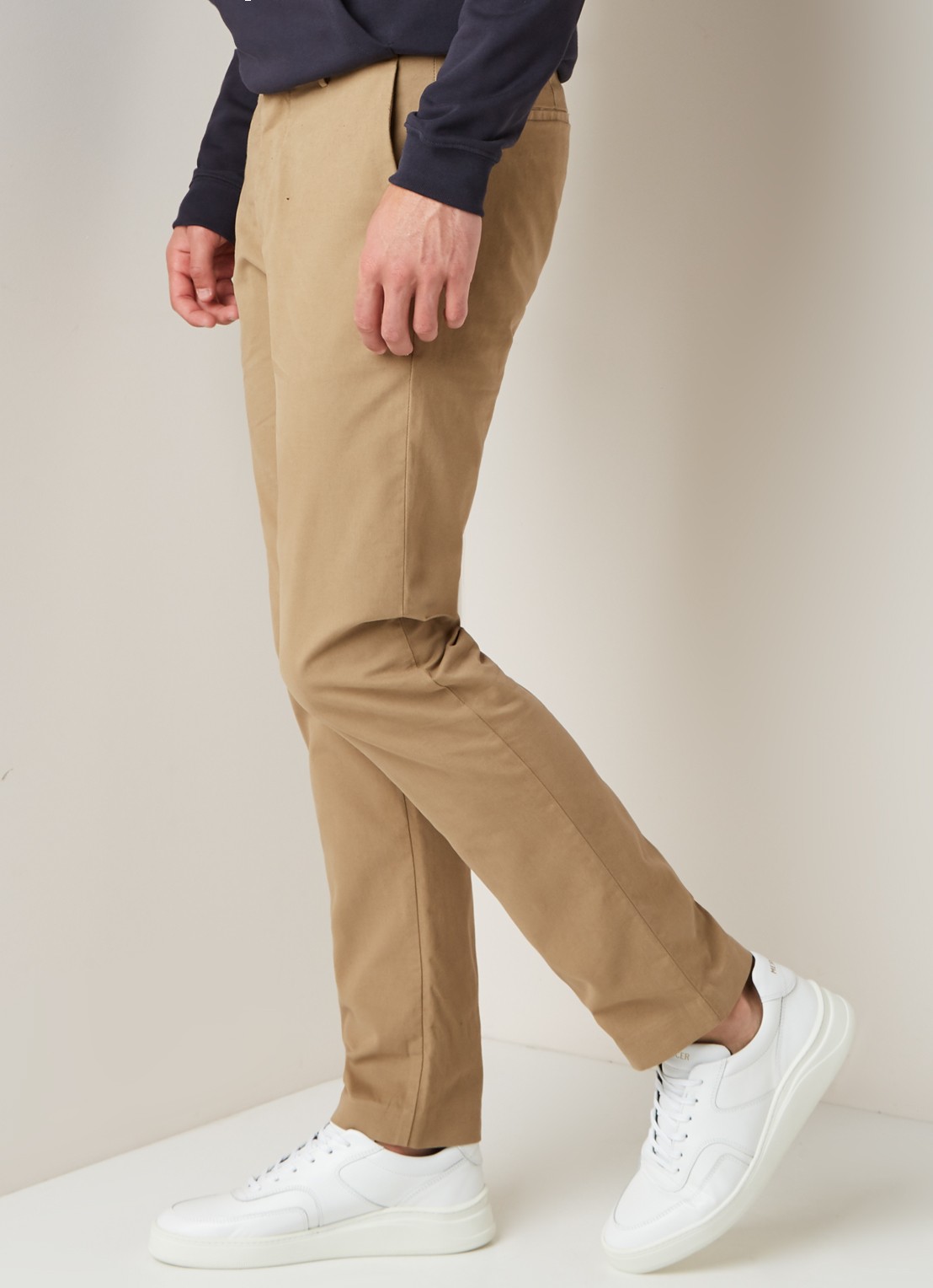 NN.07 Theo slim fit chino met stretch - detail 3 beige