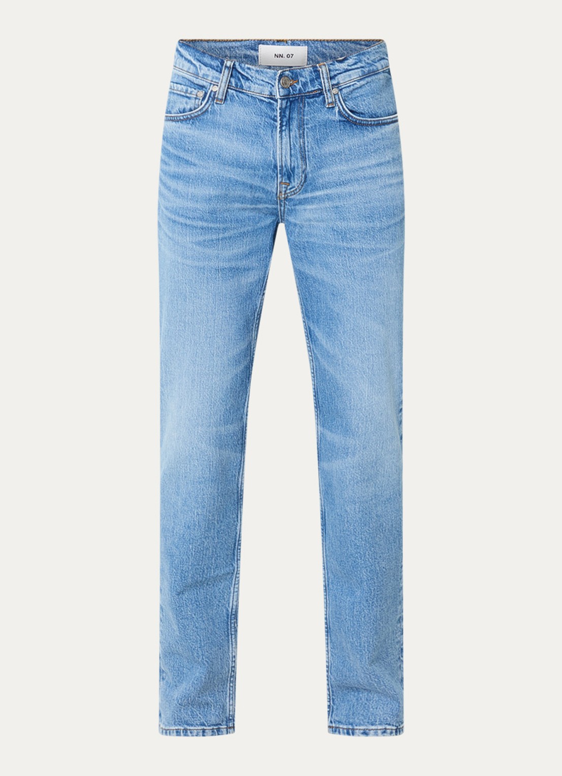 NN.07 Tony straight leg jeans met lichte wassing - voorkant 4 indigo