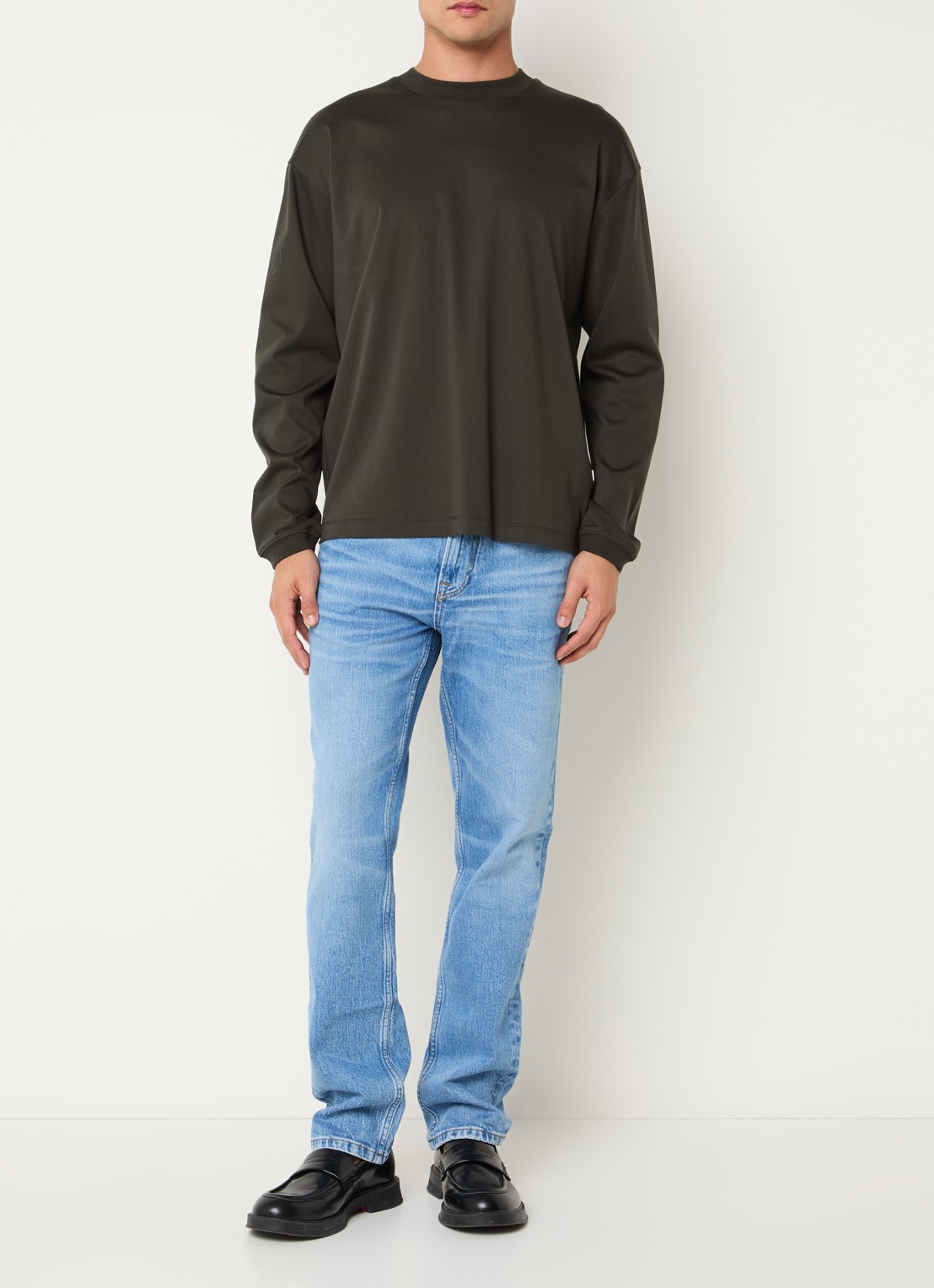 NN.07 Tony straight leg jeans met lichte wassing - voorkant 5 indigo