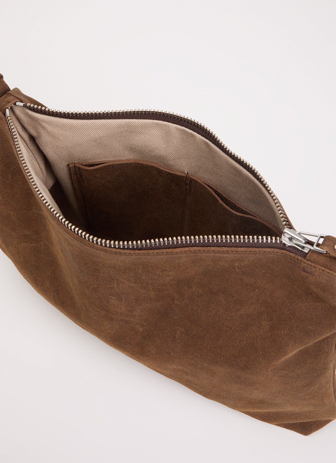 Nona Crossbodytas van suéde  - detail 2 bruin
