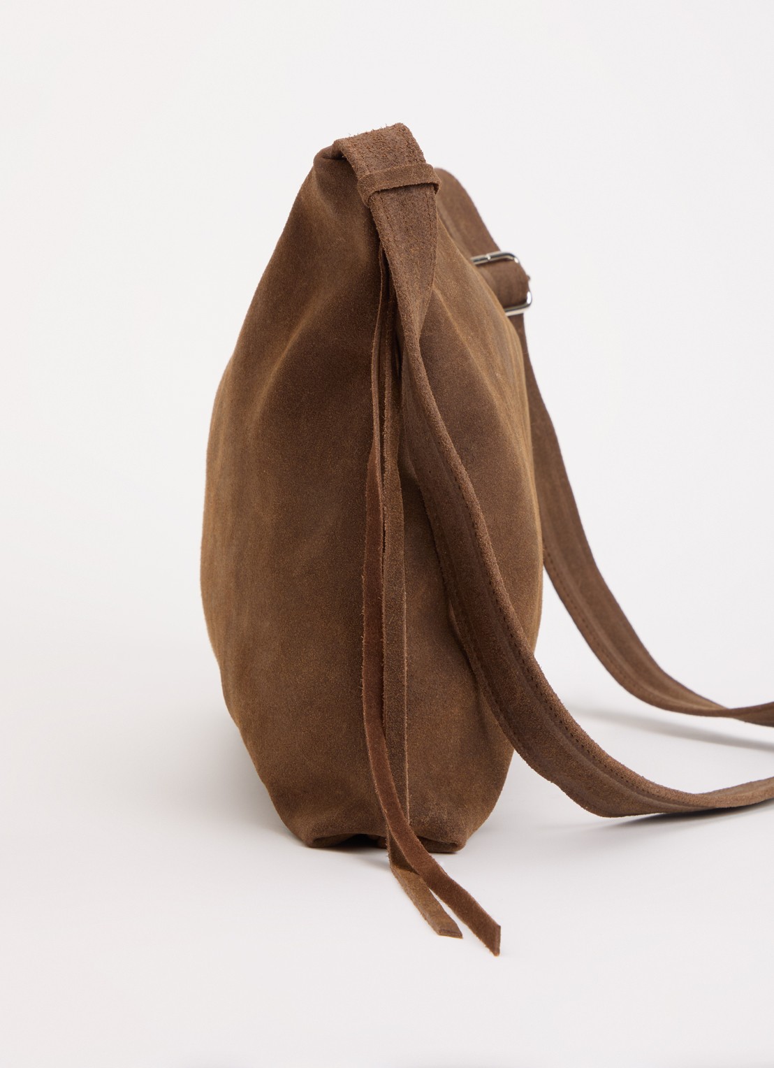 Nona Crossbodytas van suéde  - detail 3 bruin