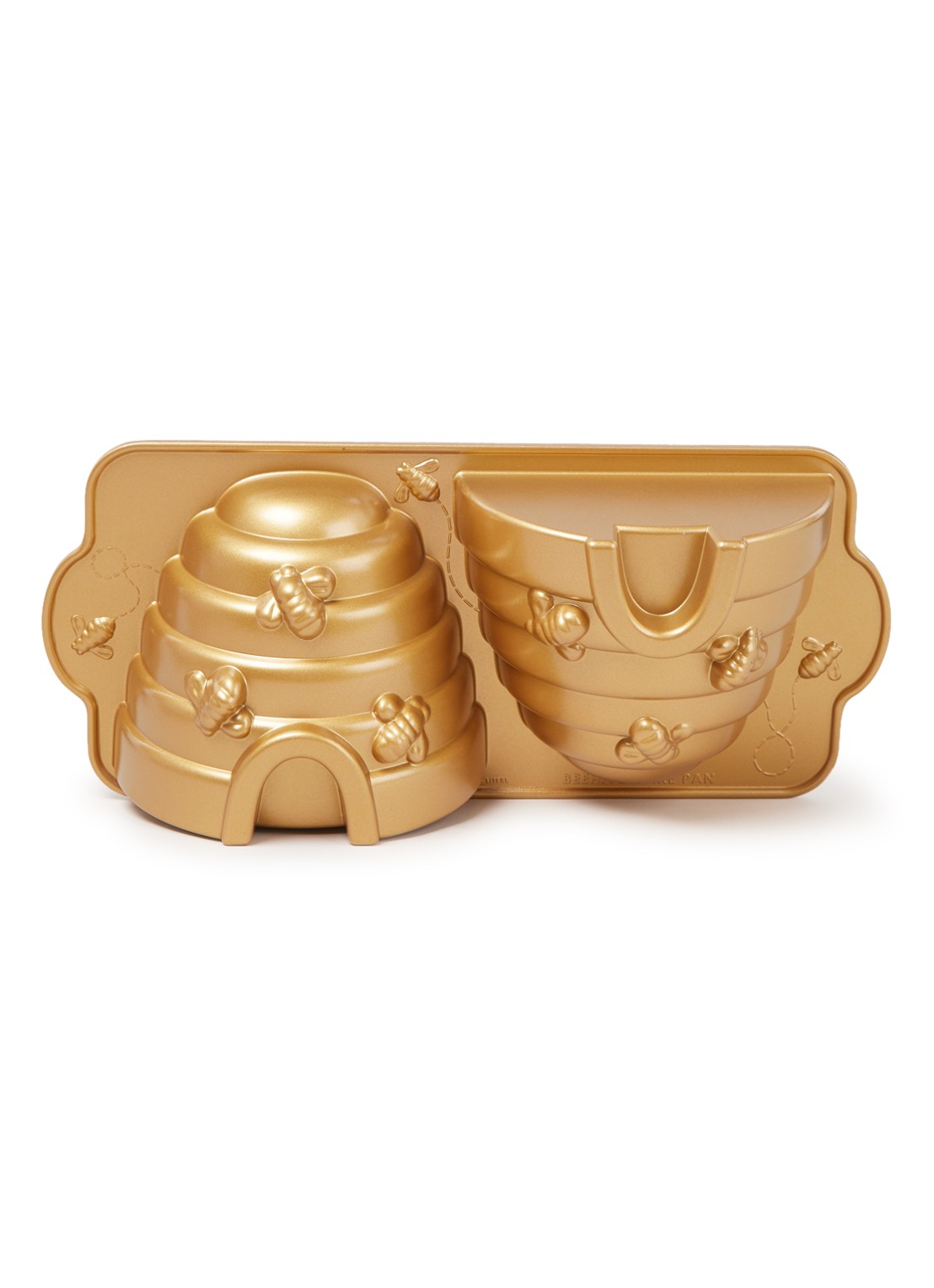 Nordic Ware Beehive bakvorm 42 x 19 cm  - voorkant goud