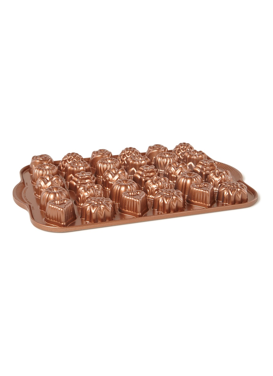Nordic Ware Tea Cake & Candy Mold bakvorm - voorkant koper