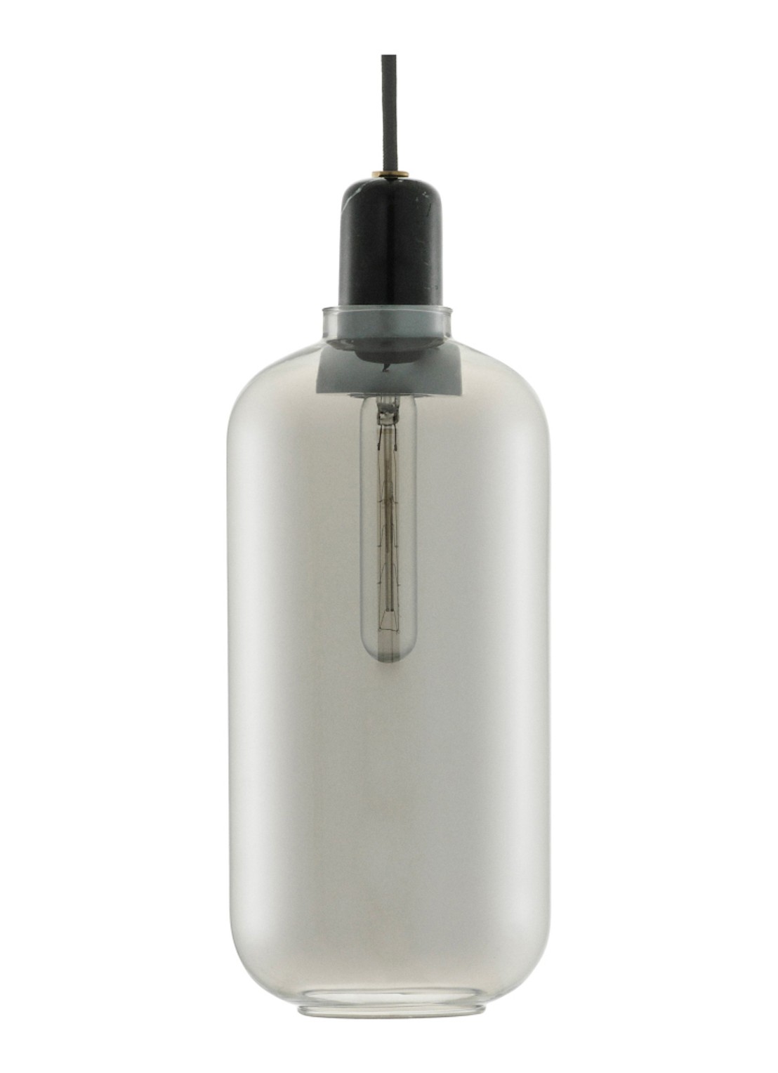 Normann Copenhagen Amp Lamp hanglamp large Ø 11.2 cm - voorkant zwart