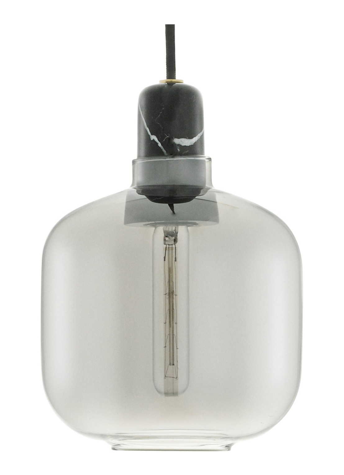 Normann Copenhagen Amp Lamp hanglamp small Ø 14 cm - voorkant zwart