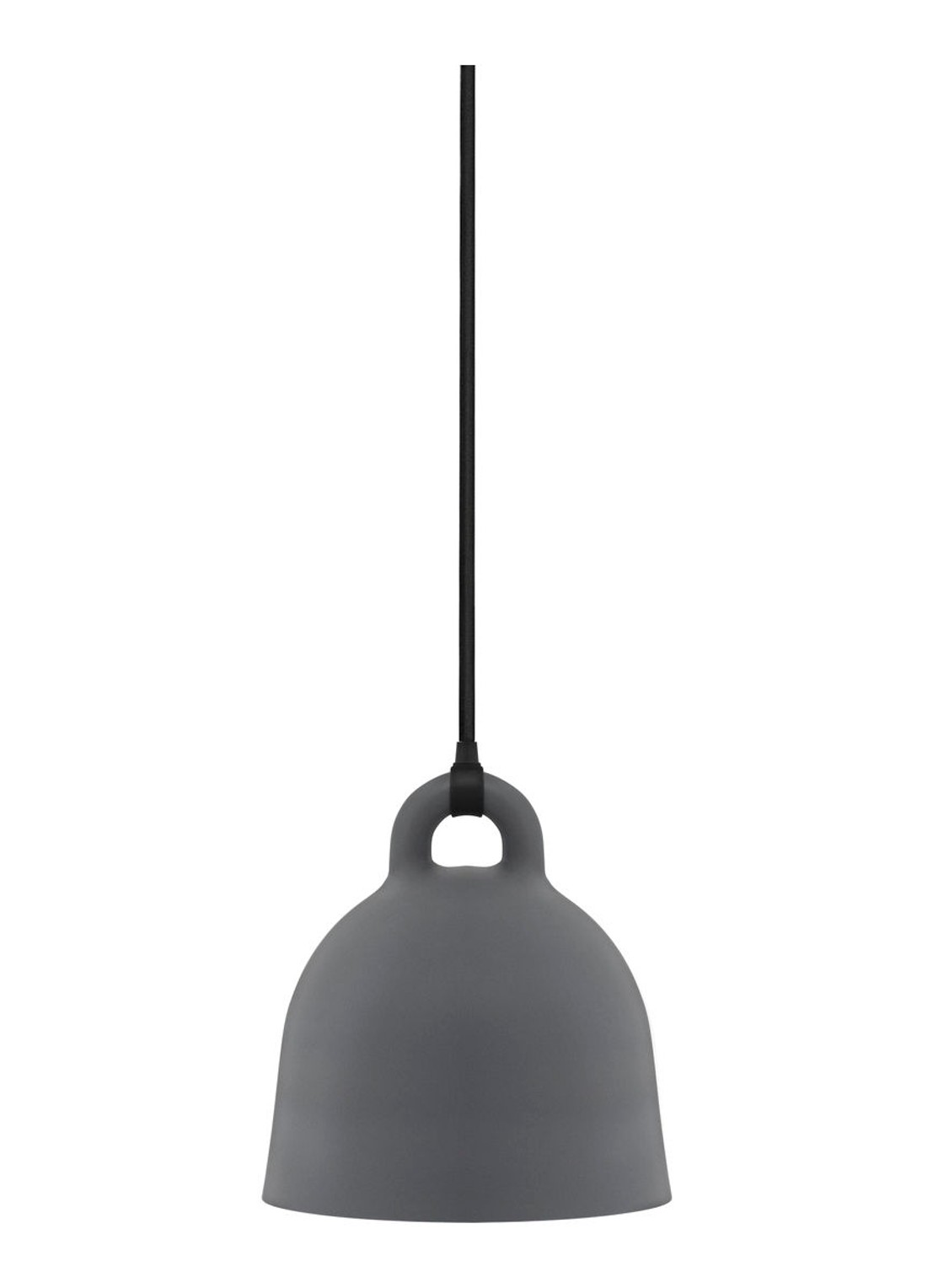 Normann Copenhagen Bell hanglamp x-small, grijs - voorkant grijs