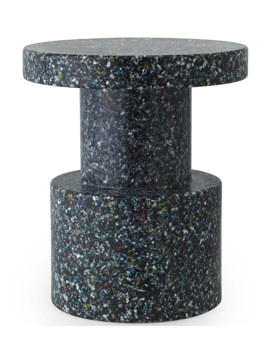 Normann Copenhagen Bit Stool bijzettafel 42 cm - achterkant 3 zwart