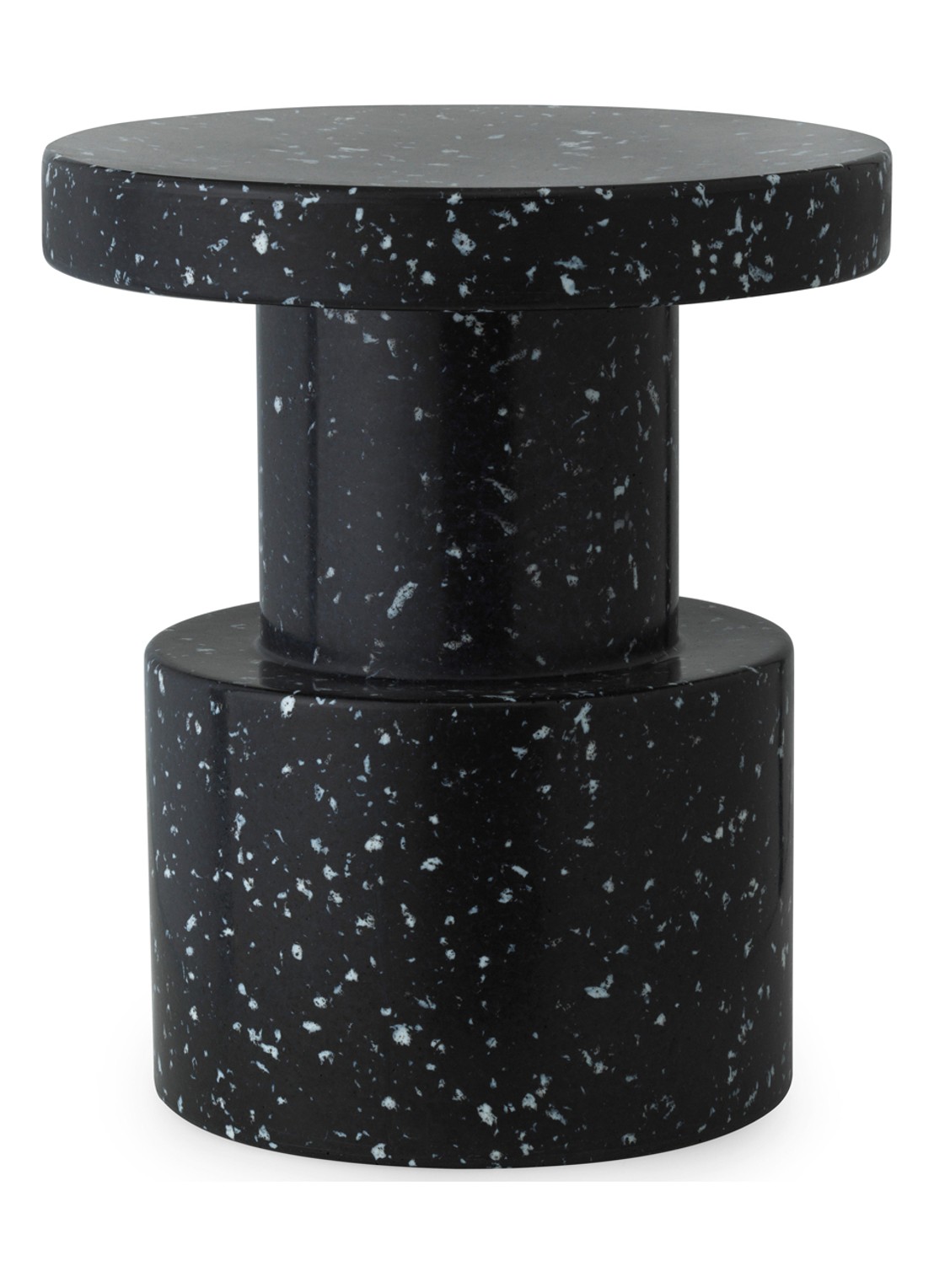 Normann Copenhagen Bit Stool bijzettafel 42 cm - voorkant zwart
