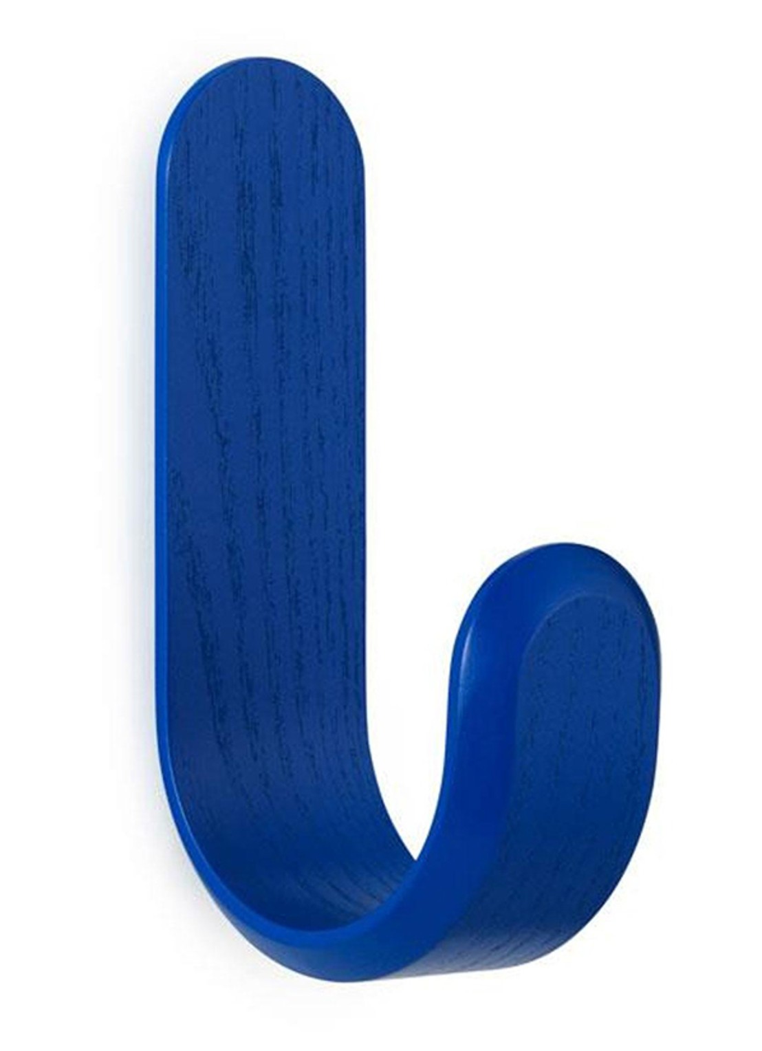 Normann Copenhagen Curve Hook wandhaak 17,7 cm - voorkant blauw