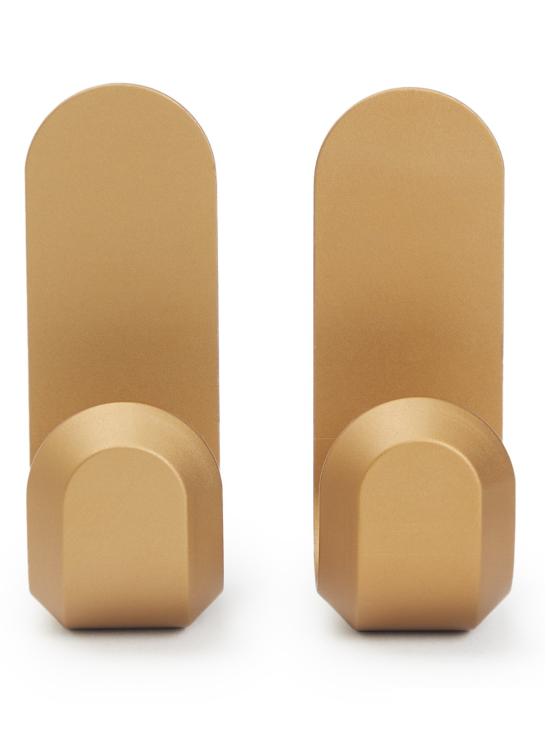 Normann Copenhagen Curve Mini wandhaak set van 2 - voorkant goud