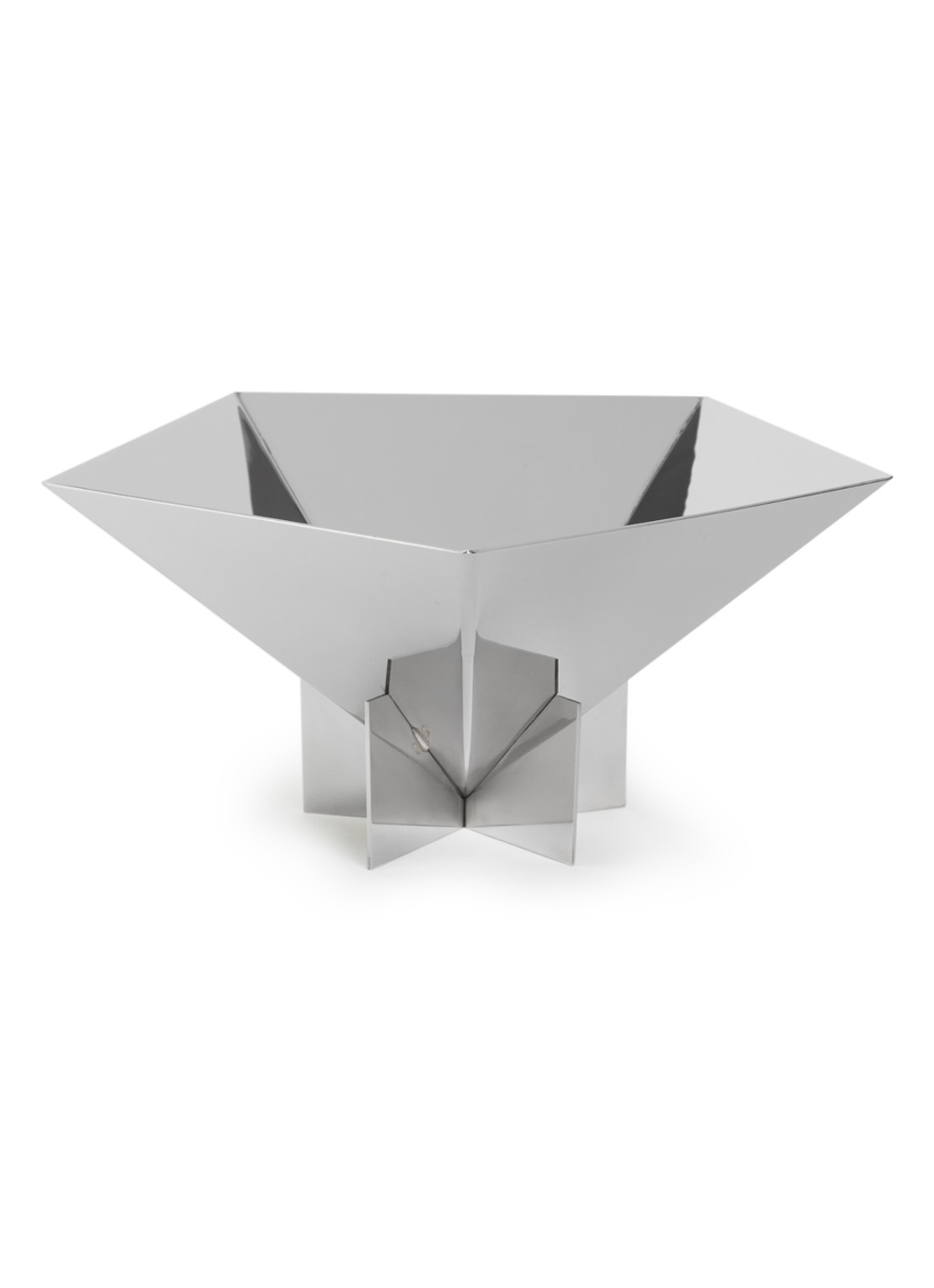 Normann Copenhagen Fem fruitschaal 23 cm - voorkant zilver