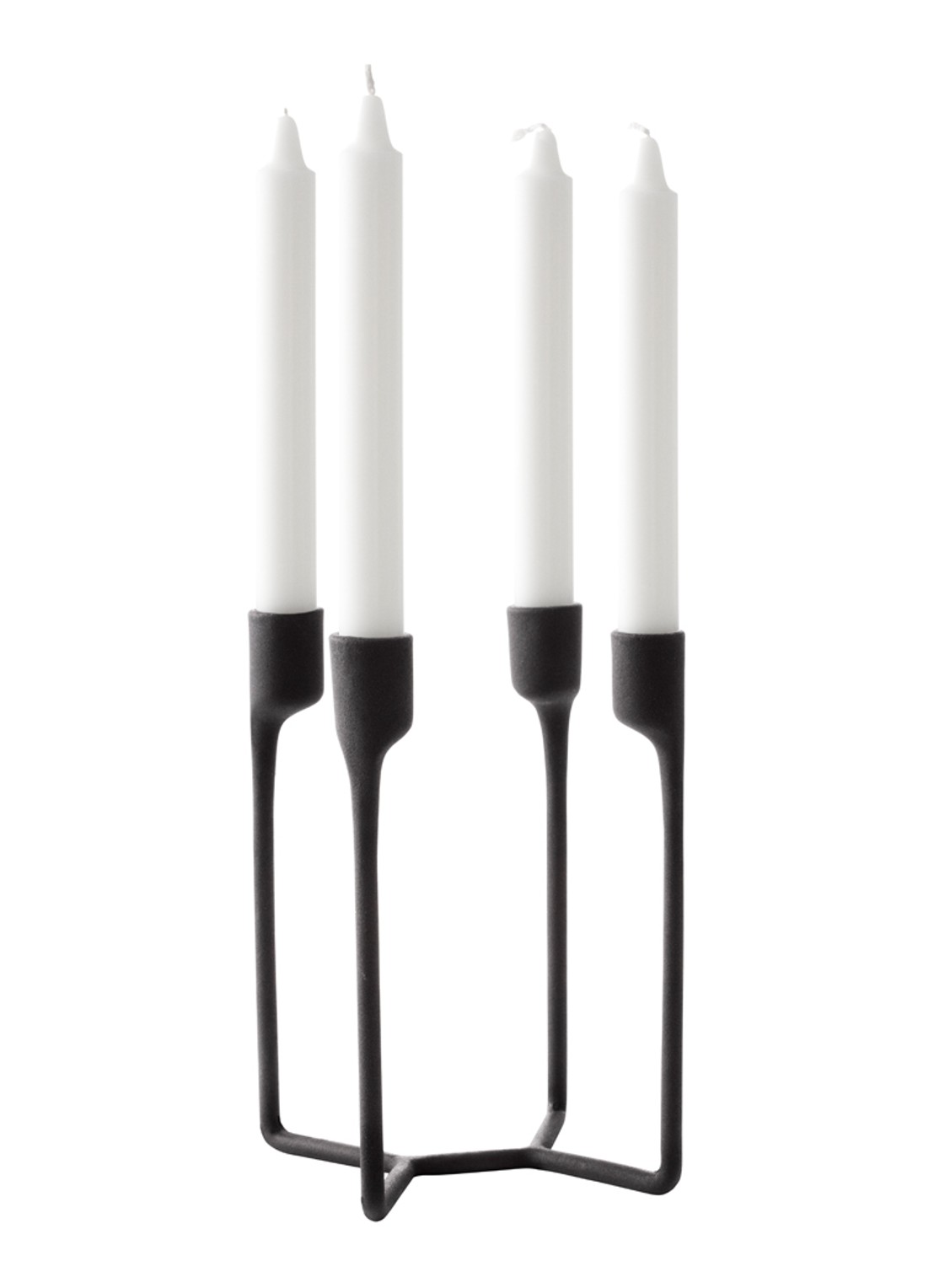 Normann Copenhagen Heima kandelaar 13 cm - detail zwart
