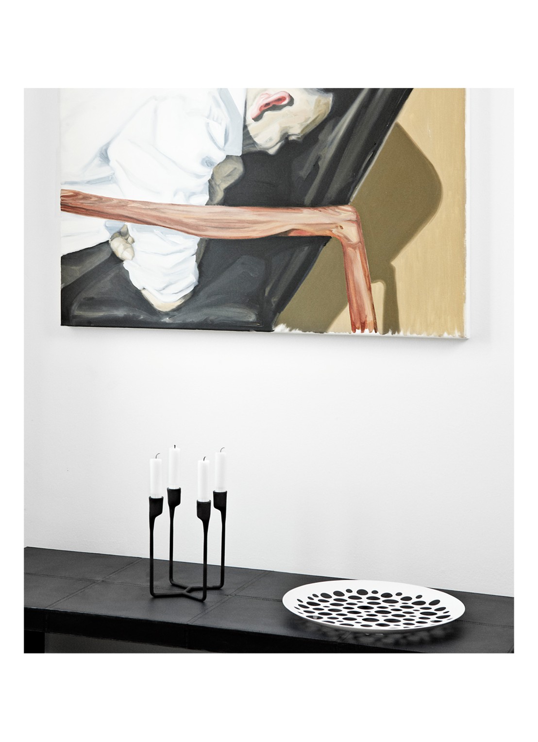 Normann Copenhagen Heima kandelaar 13 cm - detail 2 zwart