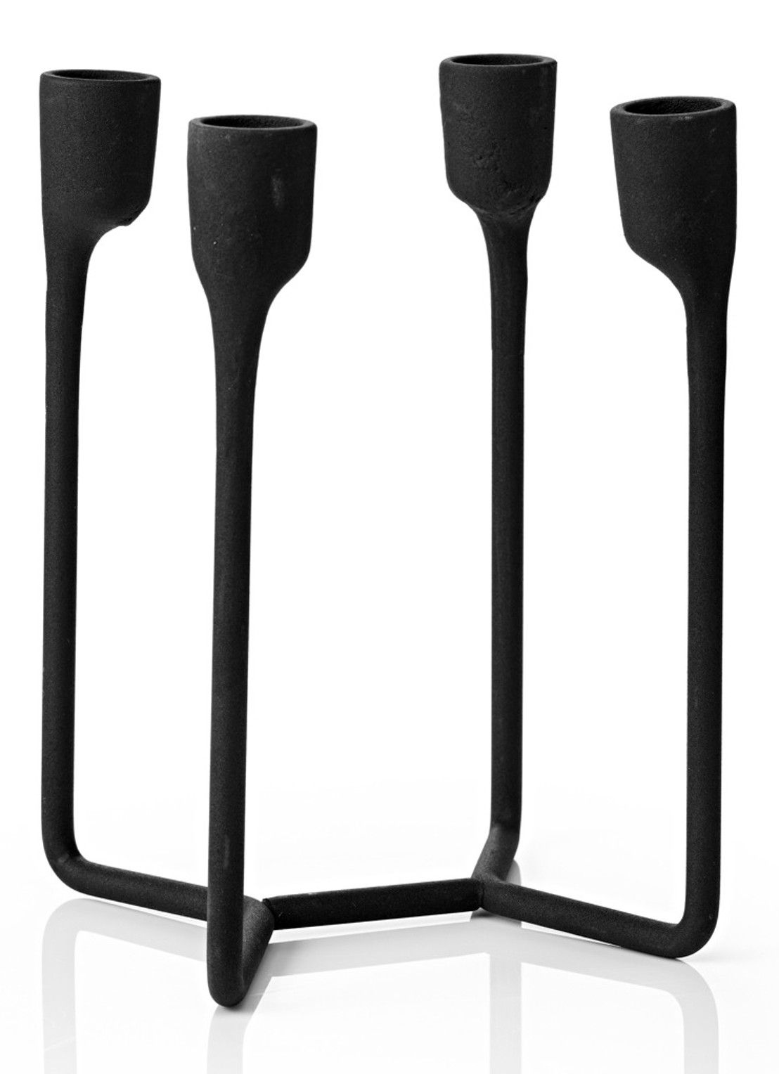 Normann Copenhagen Heima kandelaar 13 cm - voorkant 3 zwart