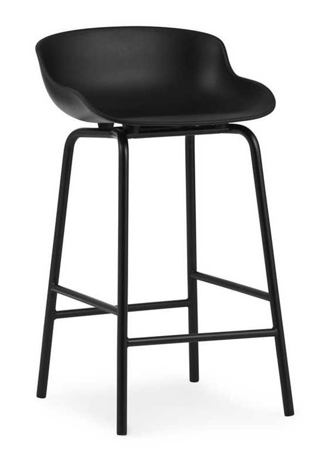 Normann Copenhagen Hyg barkruk 65 cm - voorkant zwart