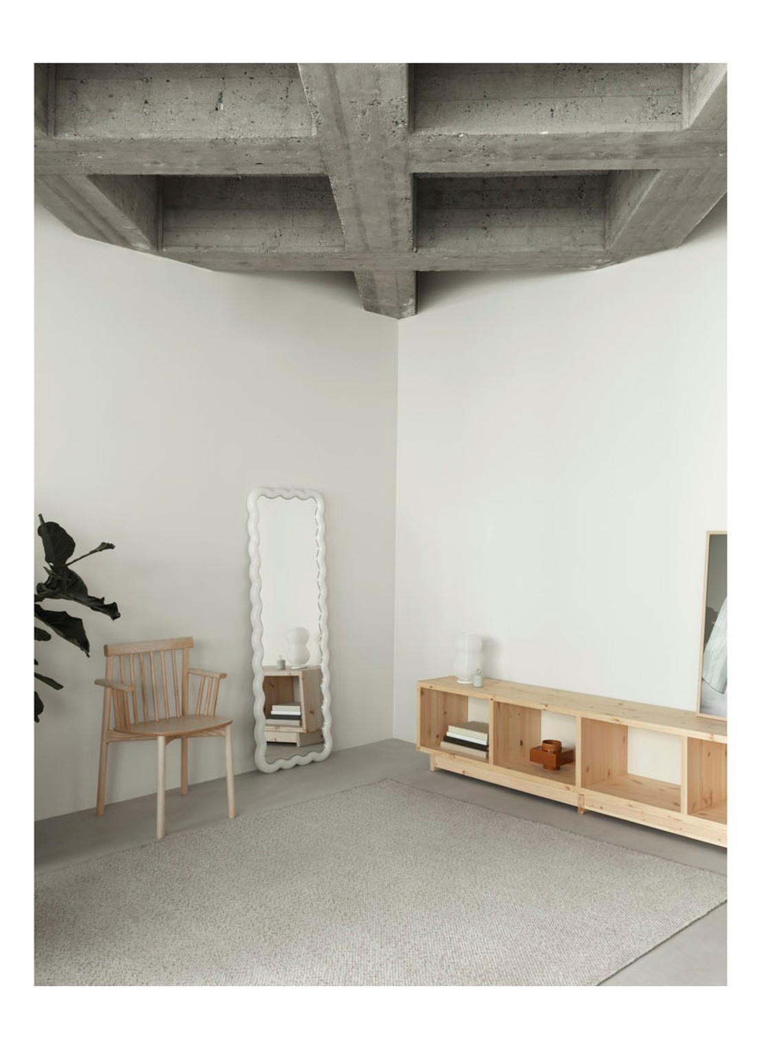Normann Copenhagen Illu spiegel 160 x 55 cm - detail 4 wit