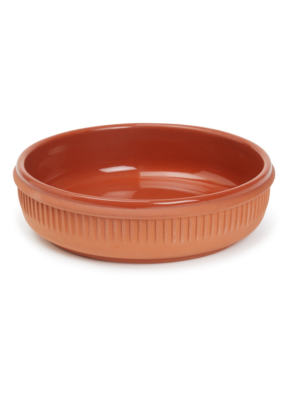 Normann Copenhagen Junto serveerschaal 14 cm - voorkant roodbruin