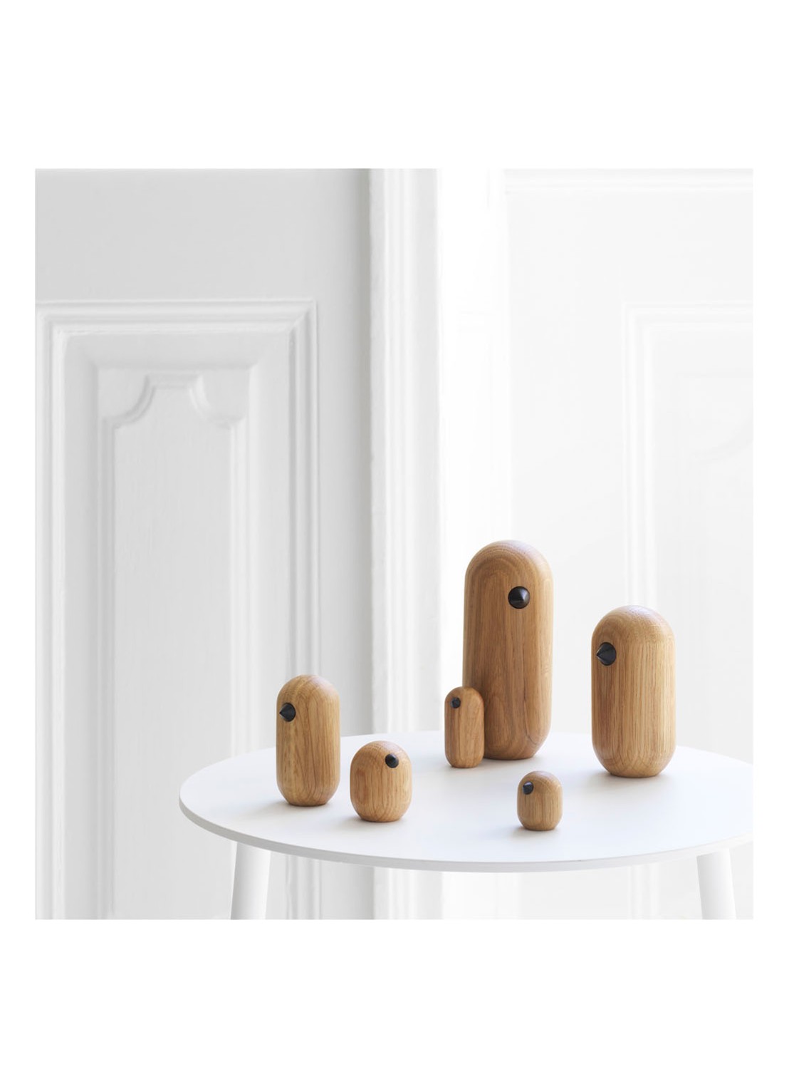 Normann Copenhagen Little Bird ornament 10 cm - voorkant 2 lichtbruin