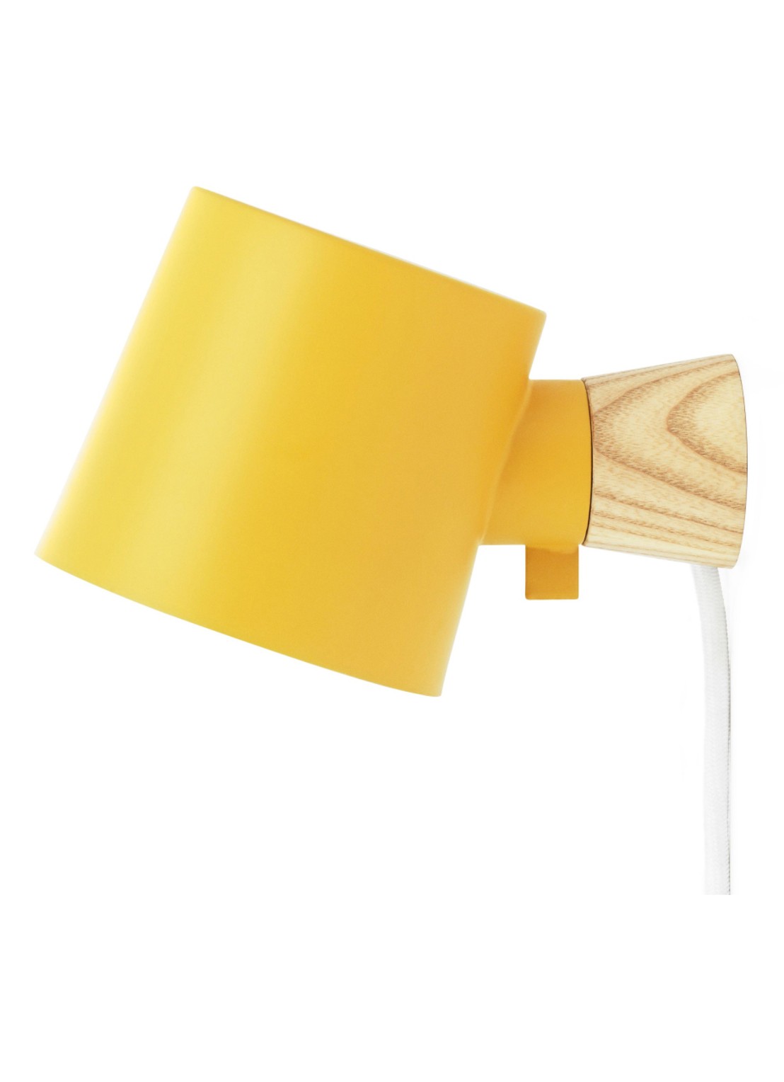 Normann Copenhagen Rise wandlamp - voorkant geel