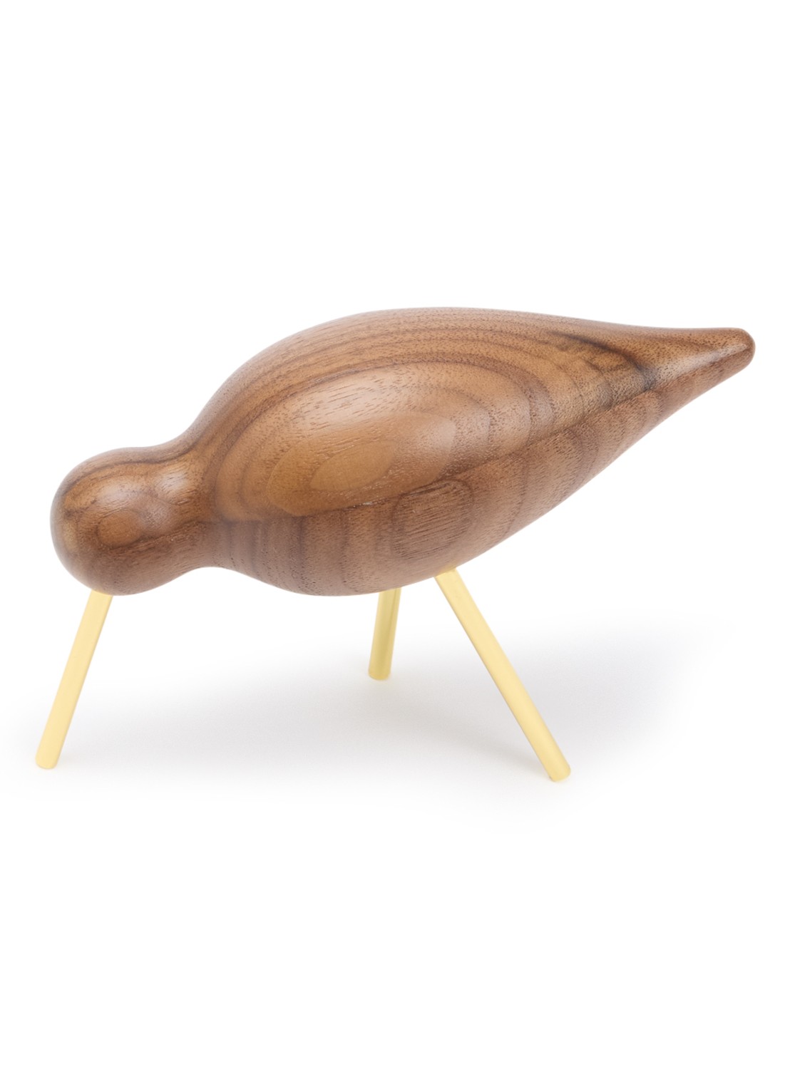 Normann Copenhagen Shorebird ornament 11 cm - voorkant bruin