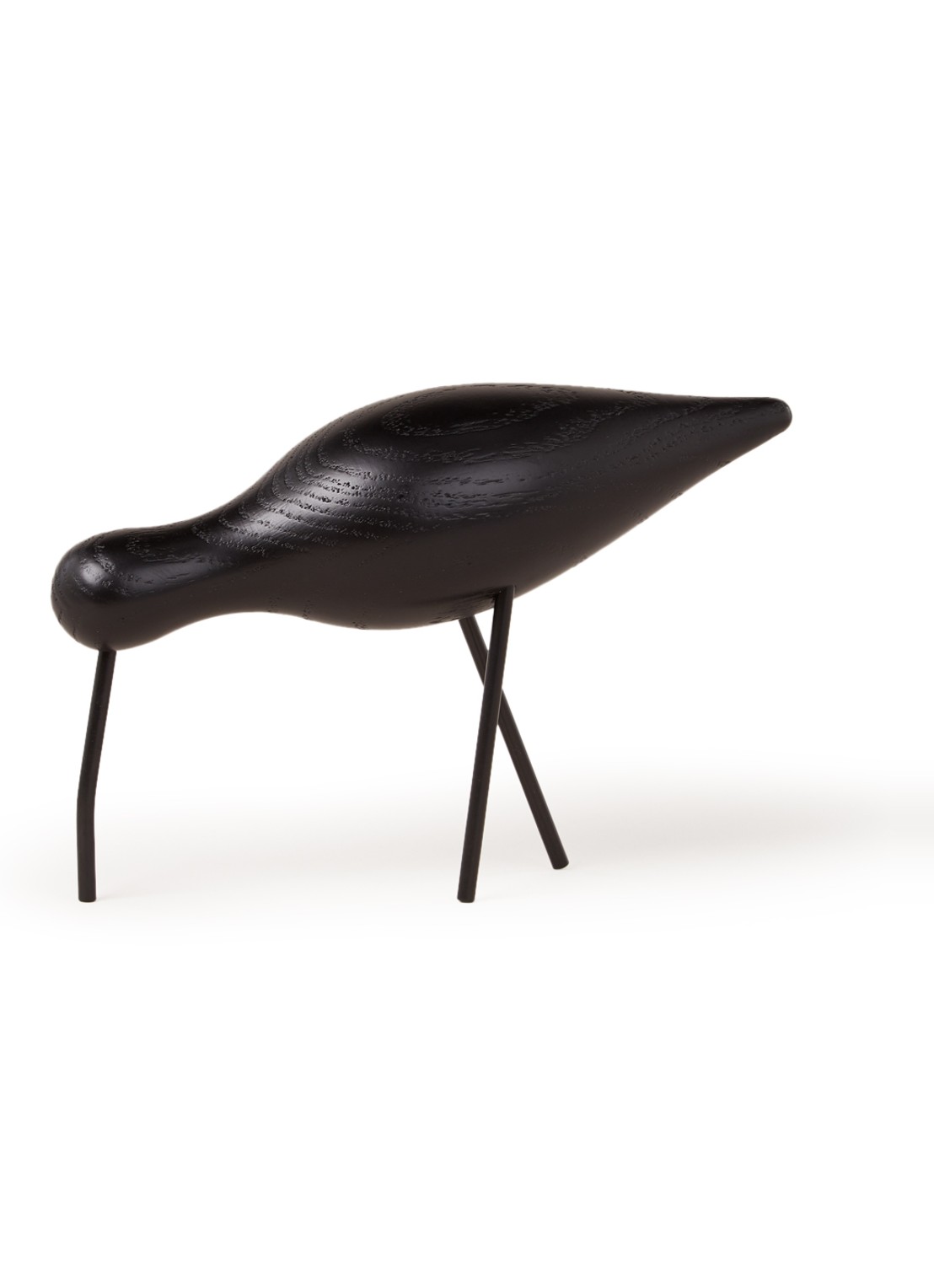 Normann Copenhagen Shorebird ornament 14 cm  - voorkant zwart